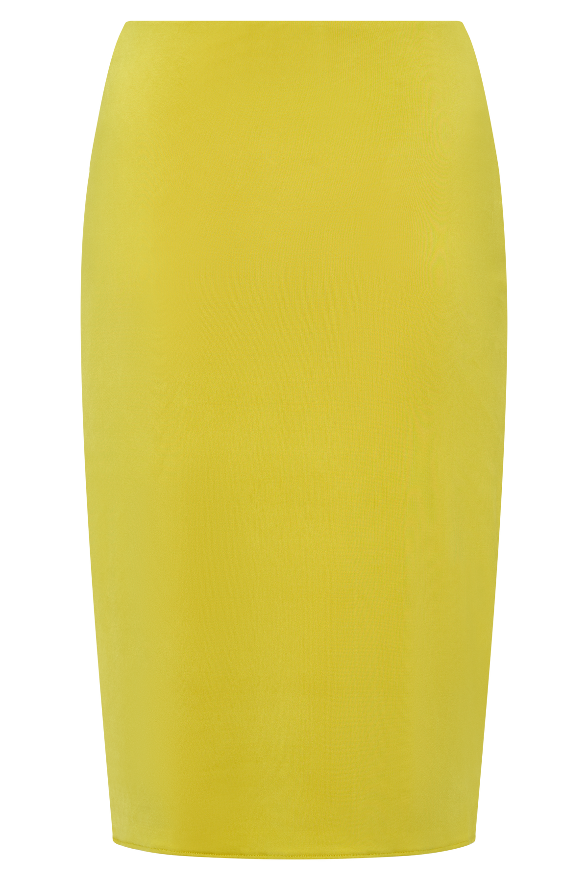 Svetlana Twist Side Detail Skirt - Chartreuse