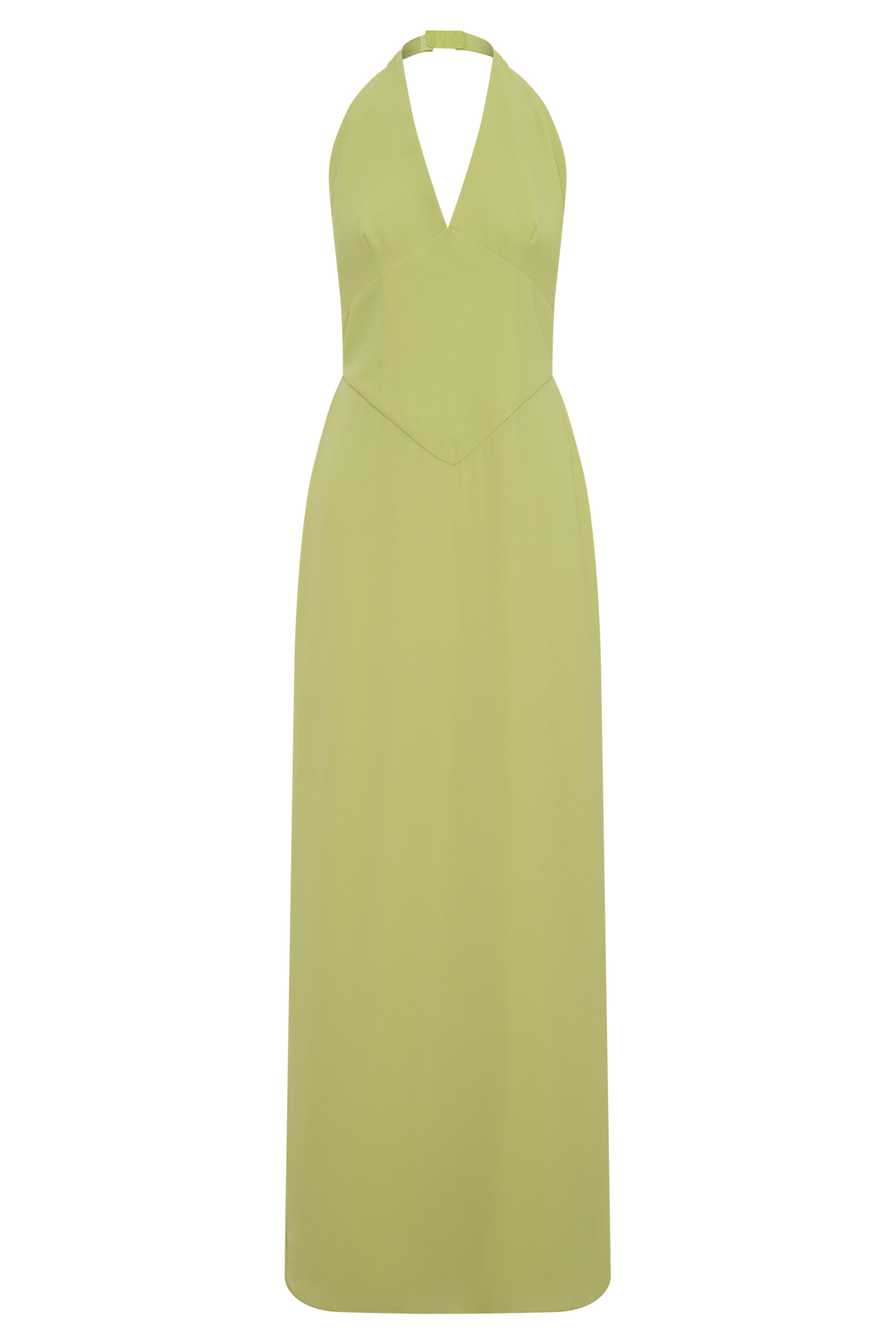 Valentina Chiffon Halter Maxi Dress - Pistachio