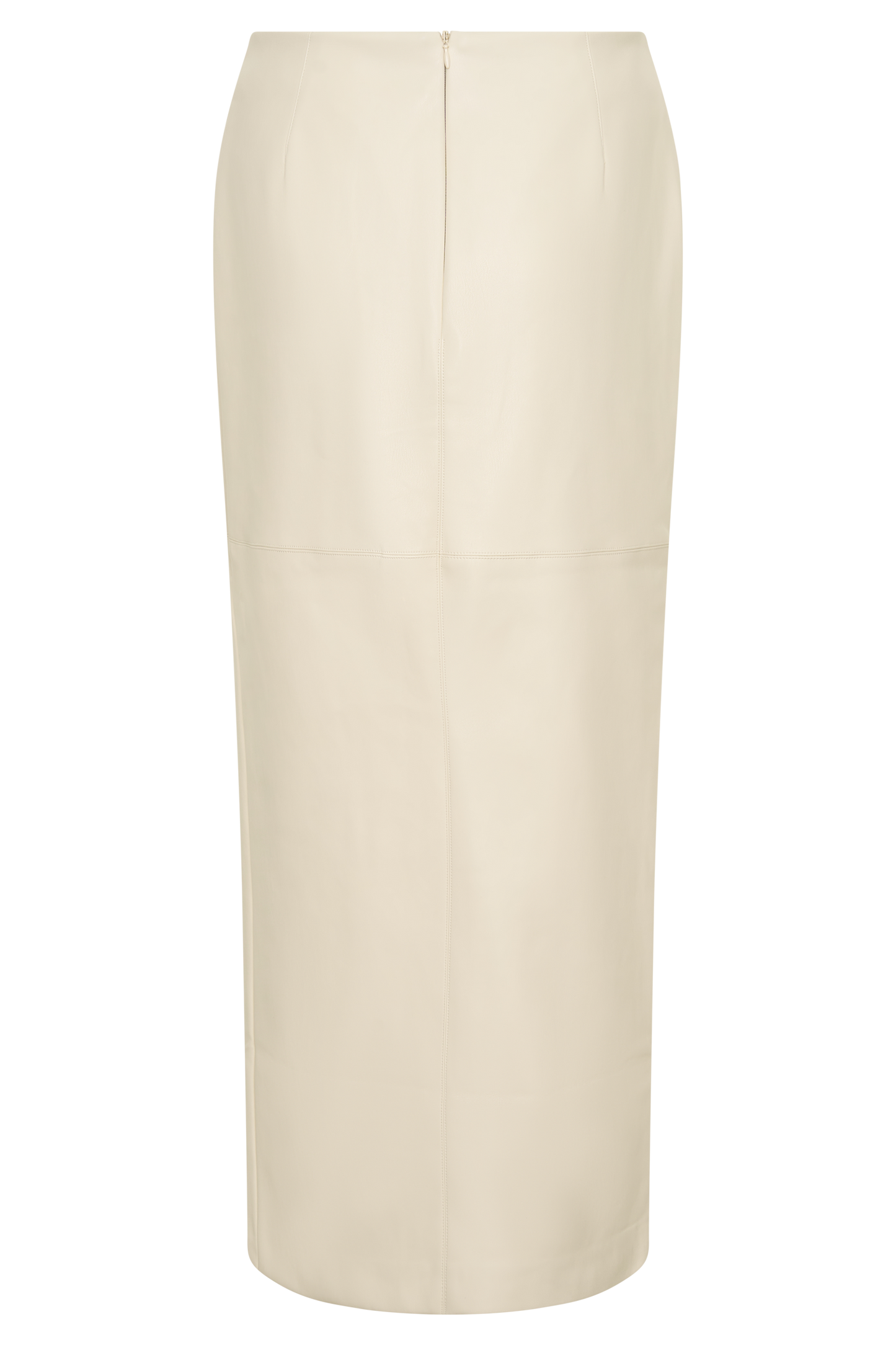 Winslet Faux Leather Maxi Skirt - Bone