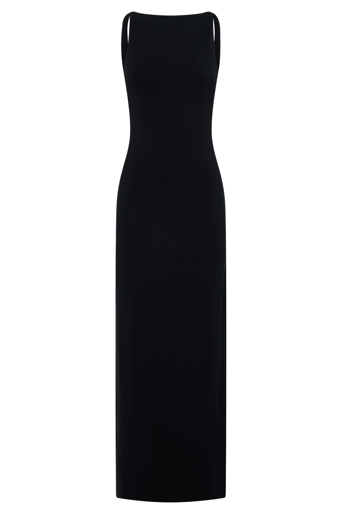 Yura Backless Twist Maxi Dress - Black