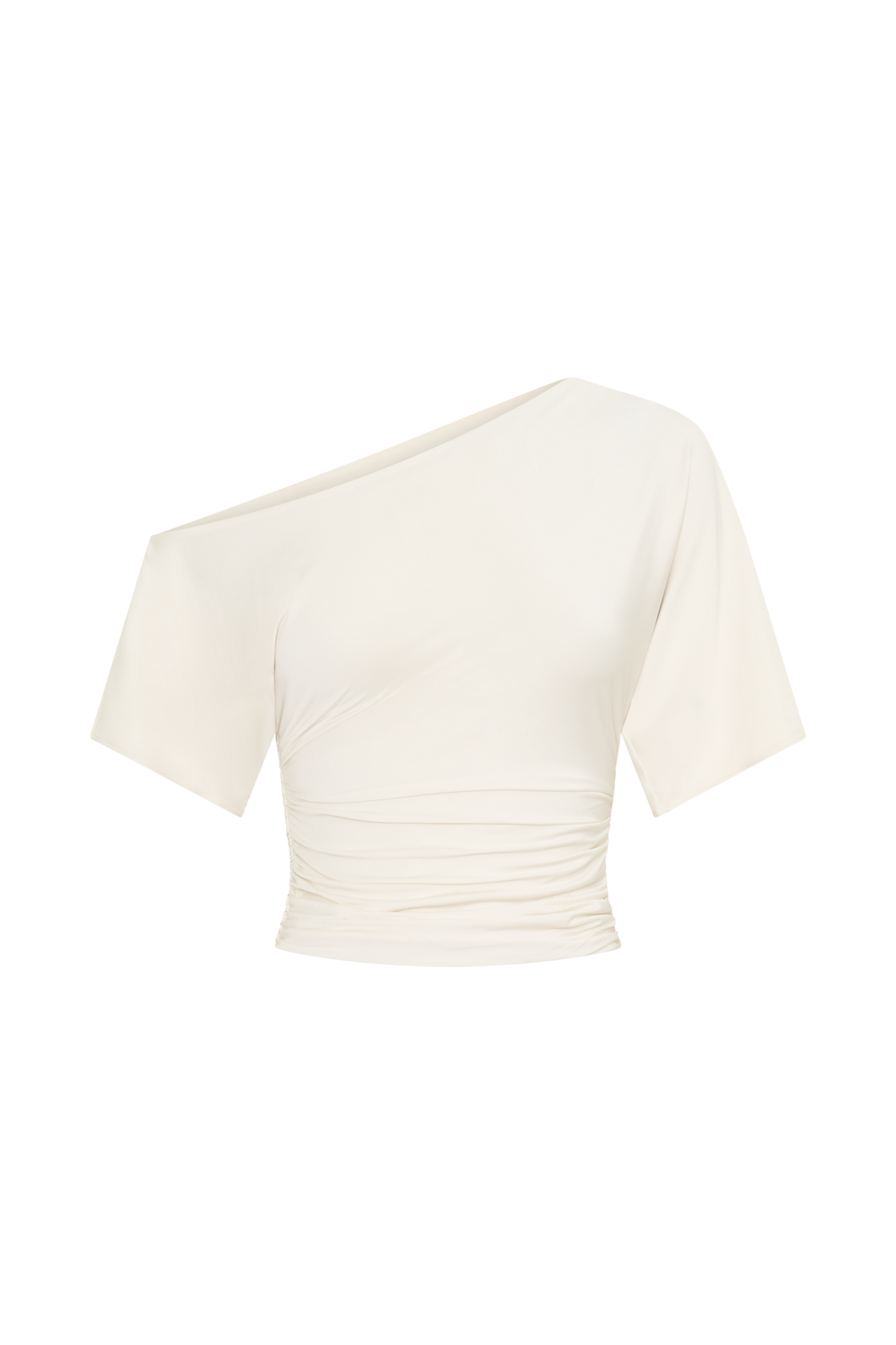 Luu Off Shoulder Slinky Top - Ivory
