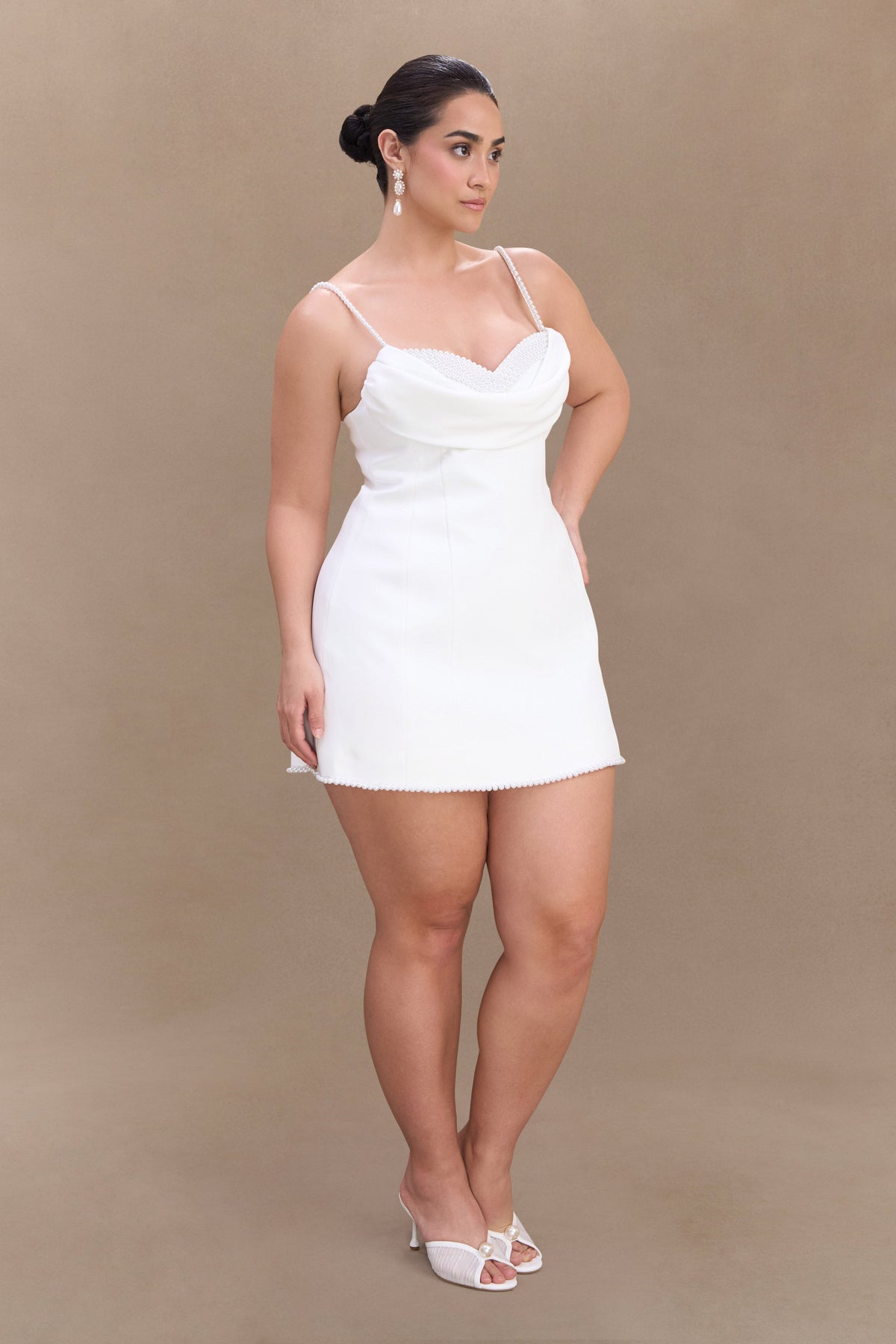 Liliane Suiting Mini Dress - Ivory
