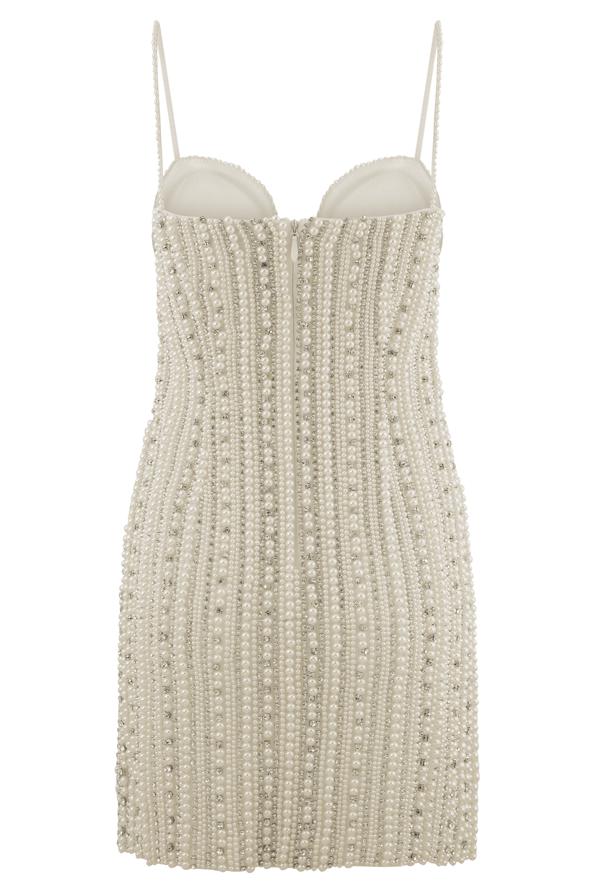 Naveena Embellished Mini Dress - Silver