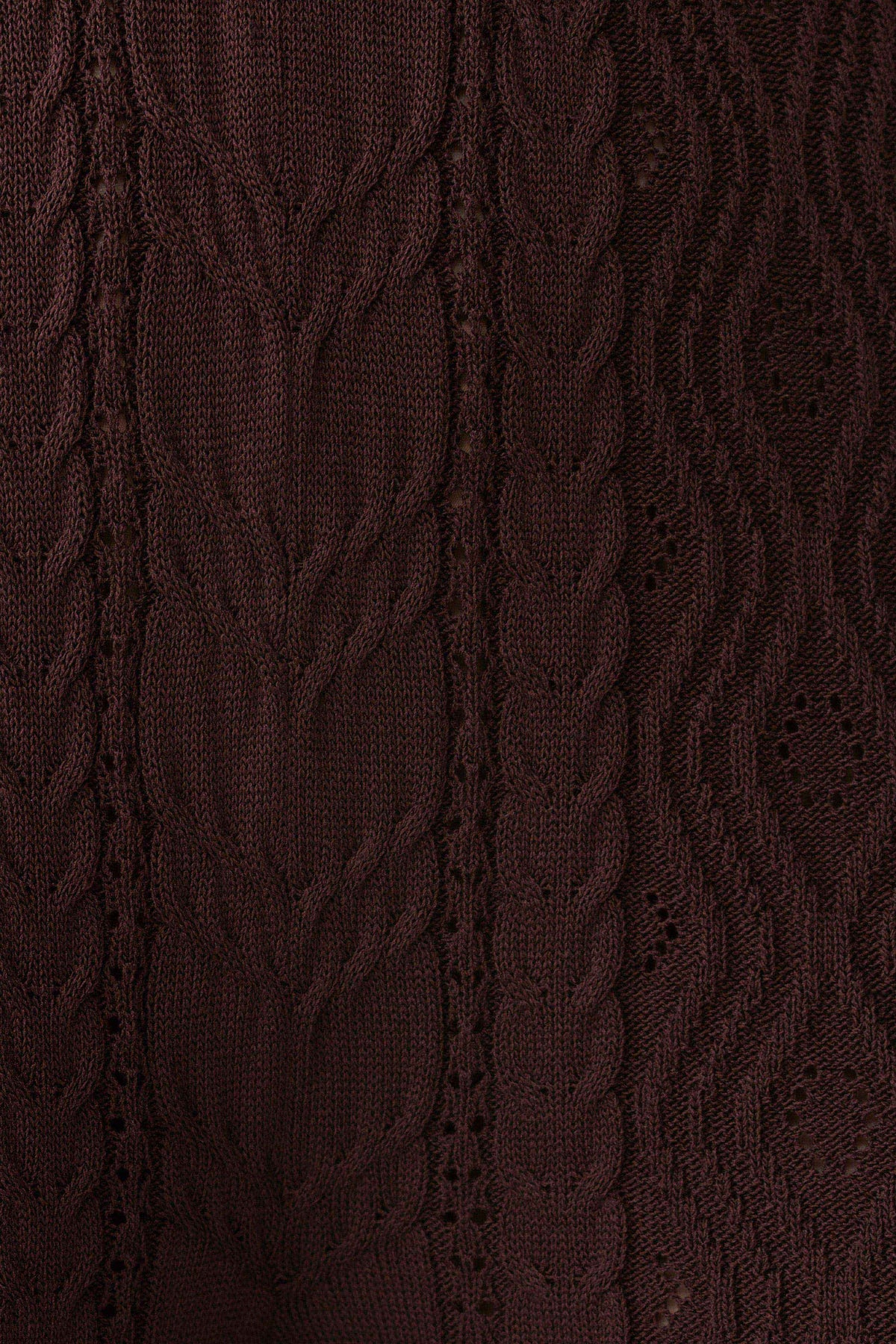 Jill Pointelle Knit Pants - Chocolate