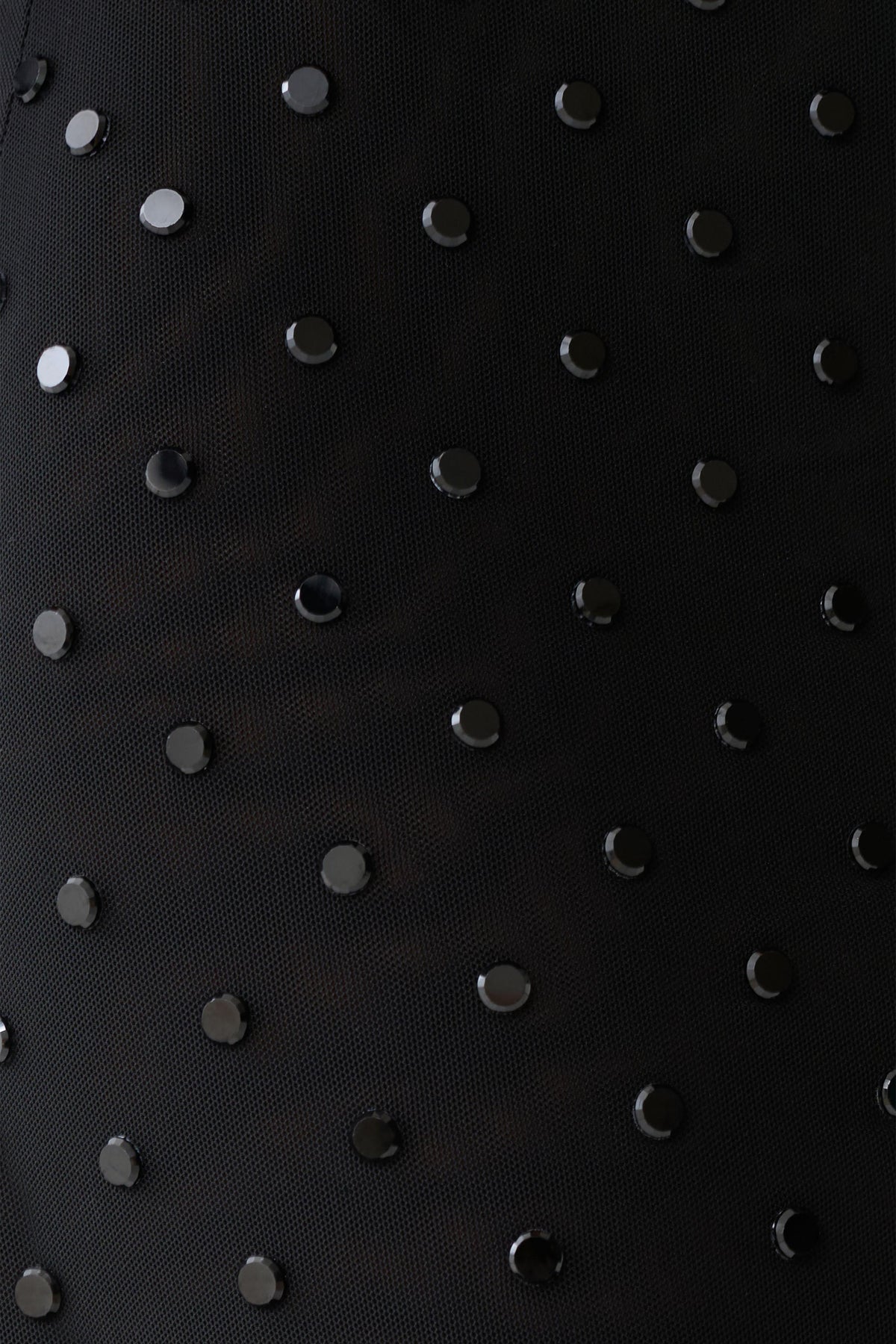 Linda Diamante Mini Skirt - Black