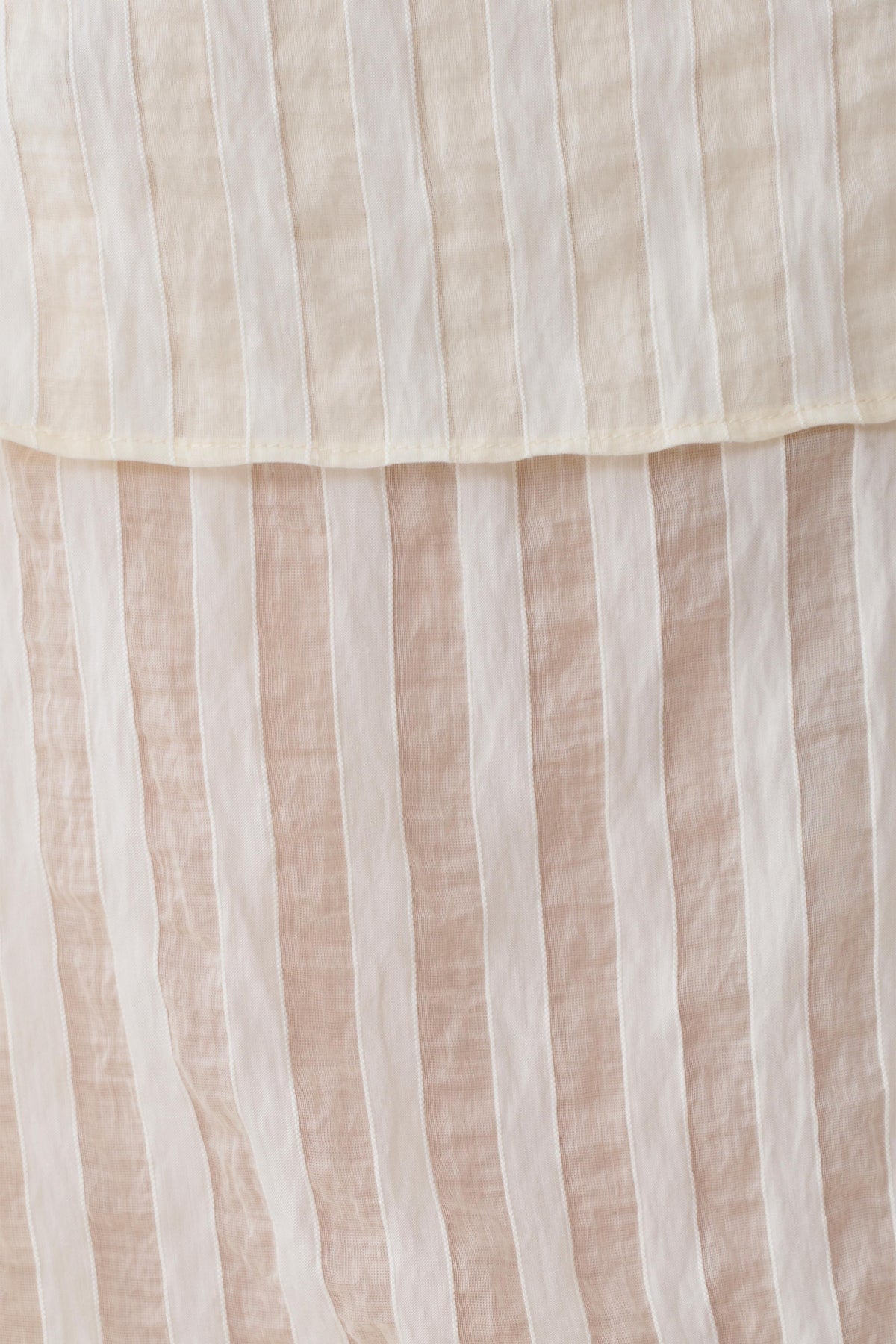 Adrina Striped Tie Back Sleeveless Top - Ivory