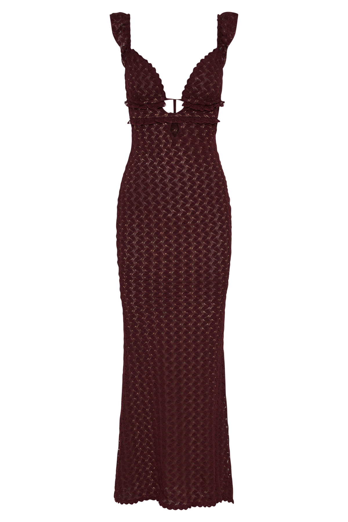 Ezra Lace Maxi Dress - Plum