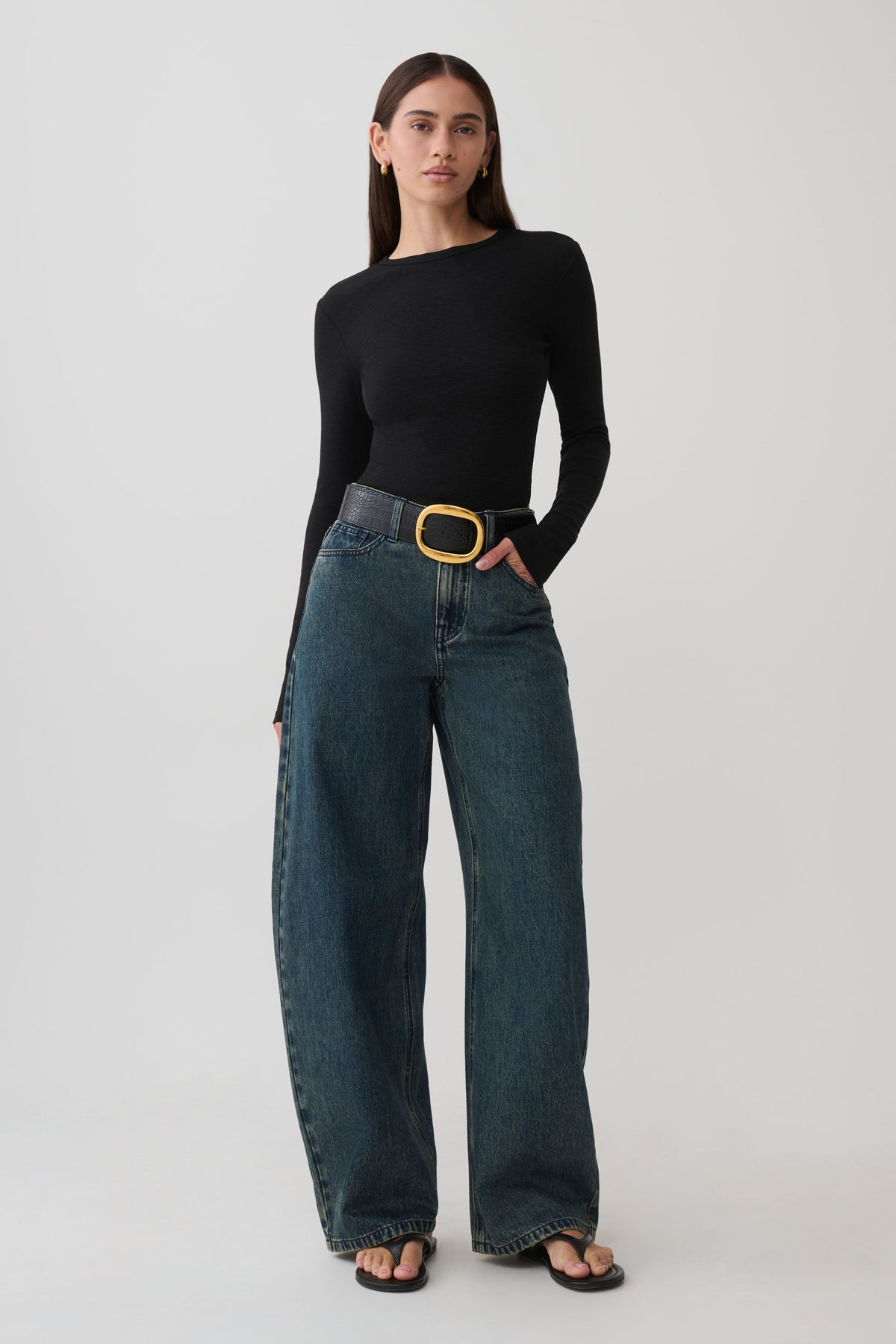 Leny Long Sleeve Top - Black #7