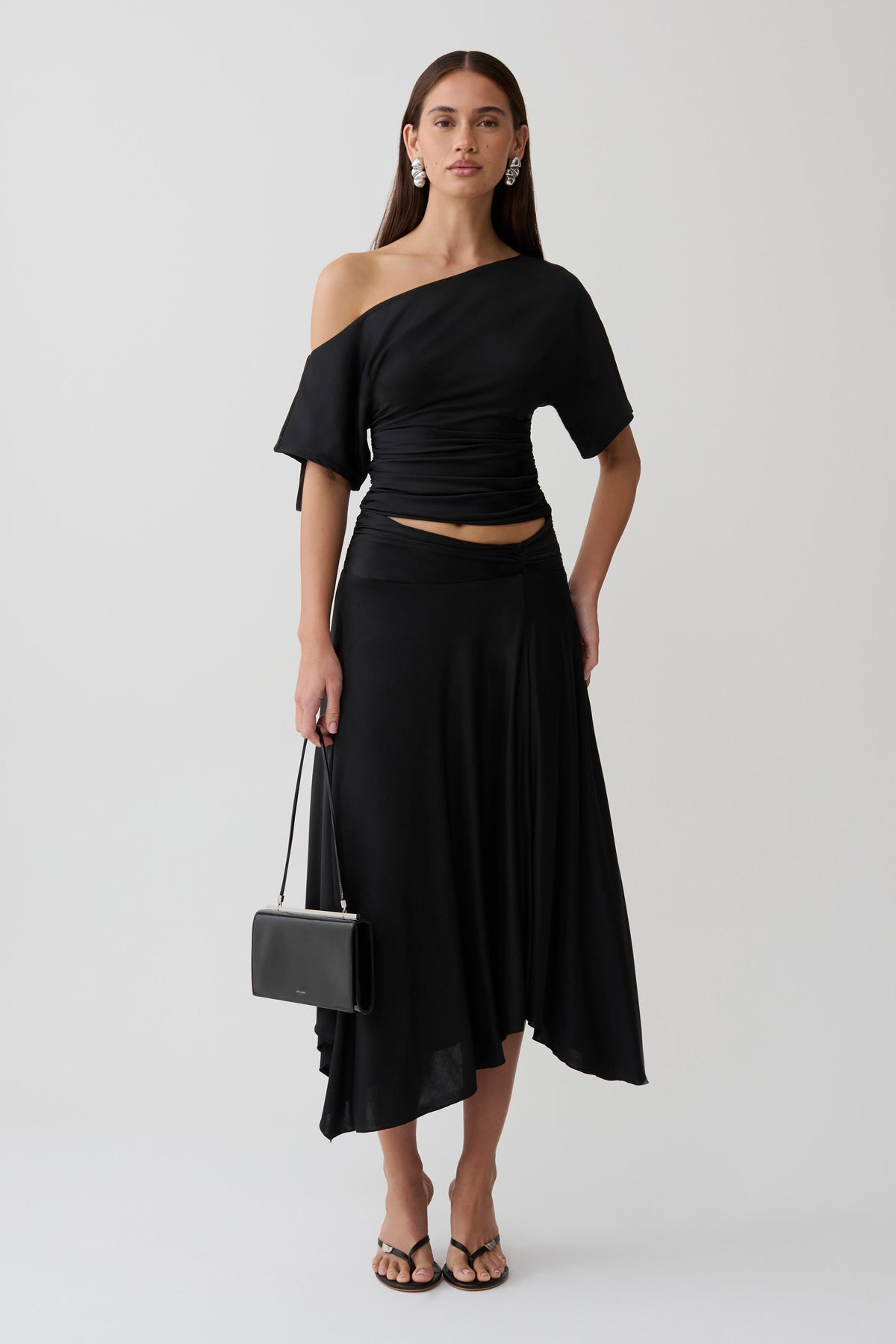 Luu Slinky Midi Skirt - Black #5