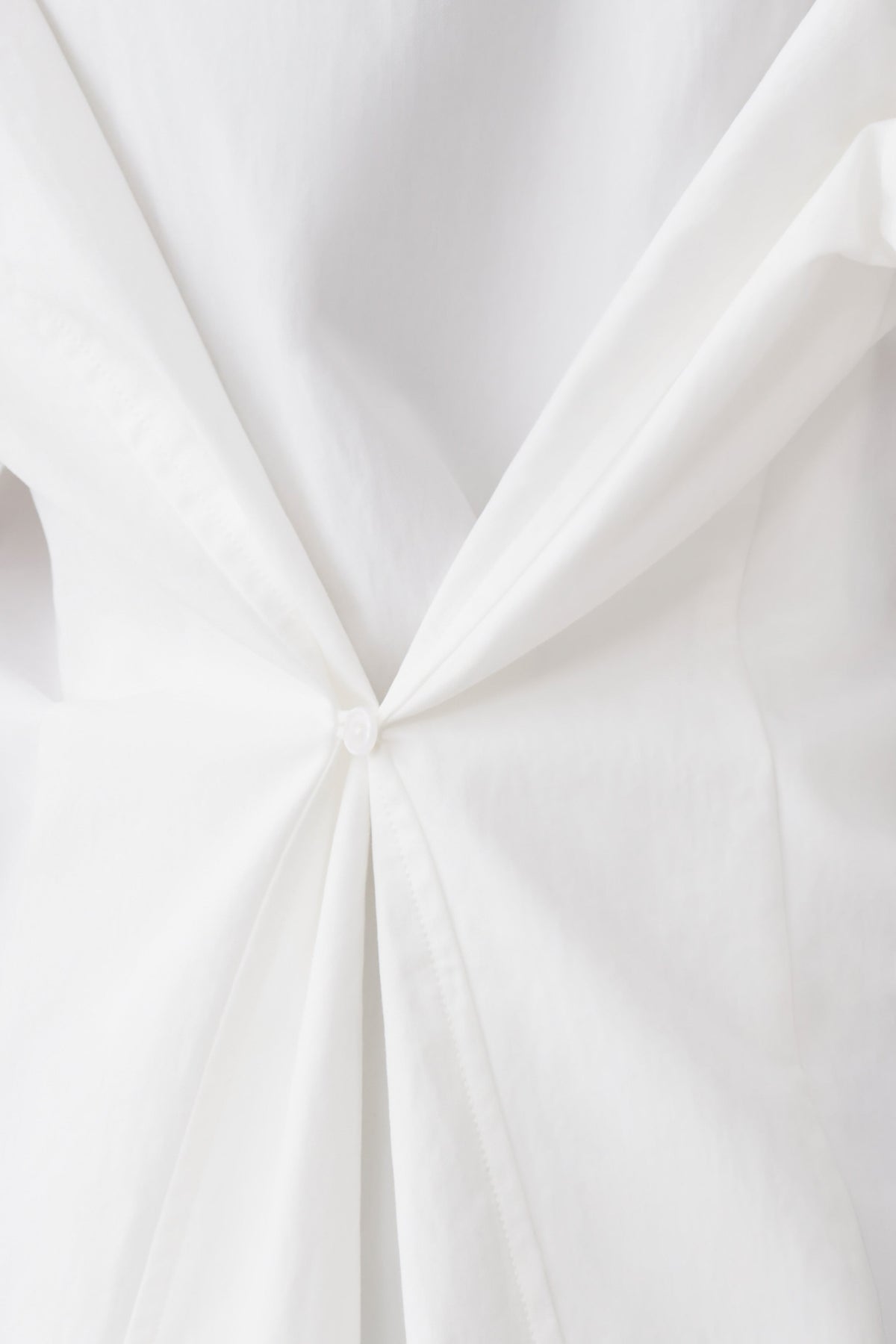 Rosalind Button Back Cotton Shirt - White #10
