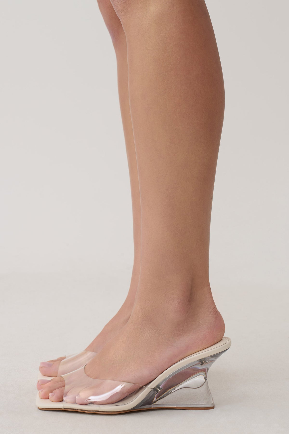Evania Wedge Sandals - Ivory #4