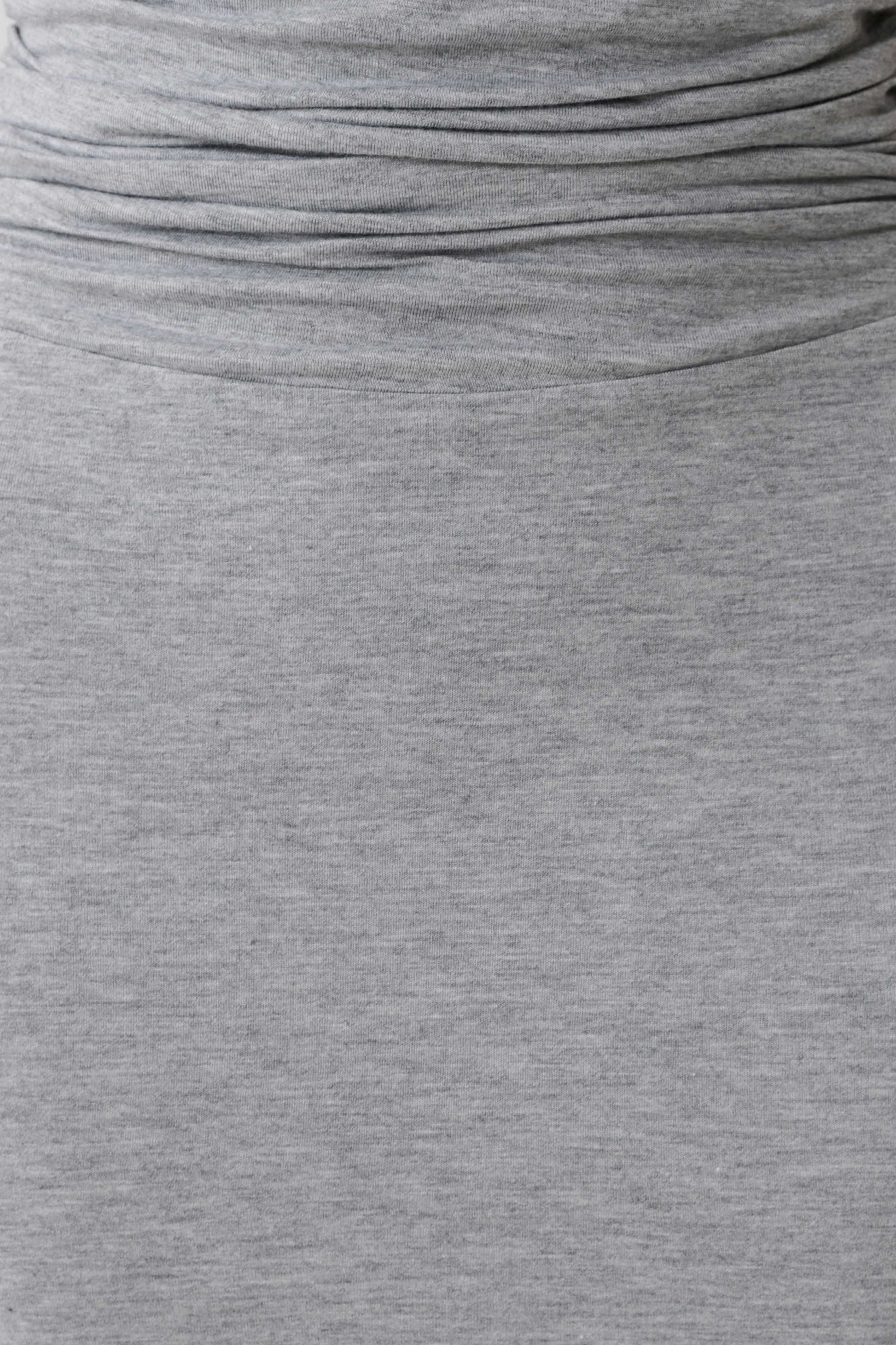 Kura Ruched Modal Sleeveless Midi Dress - Grey Marle #7