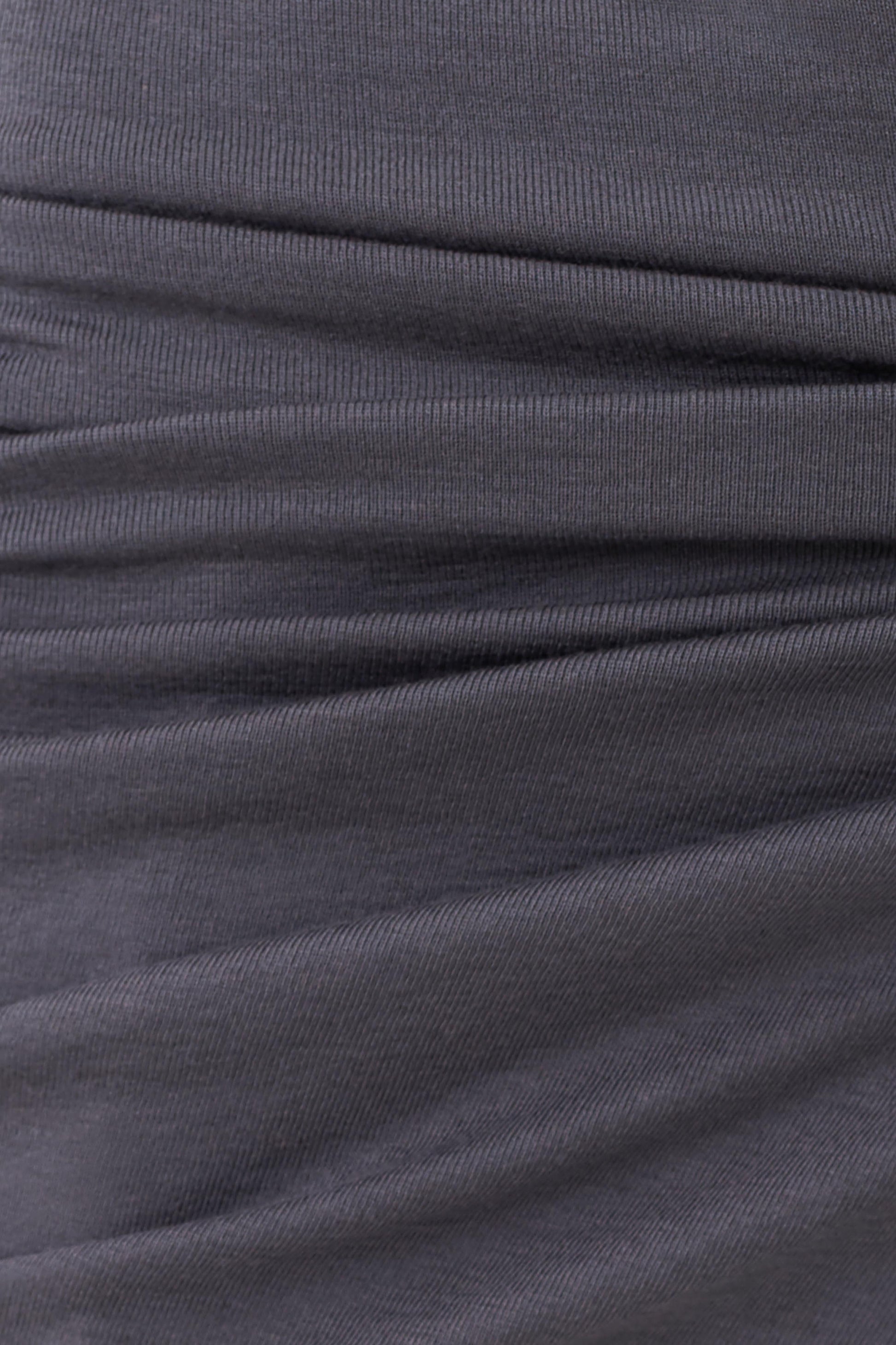 Anfie Straight Leg Pants With Waist Wrap - Grey #7