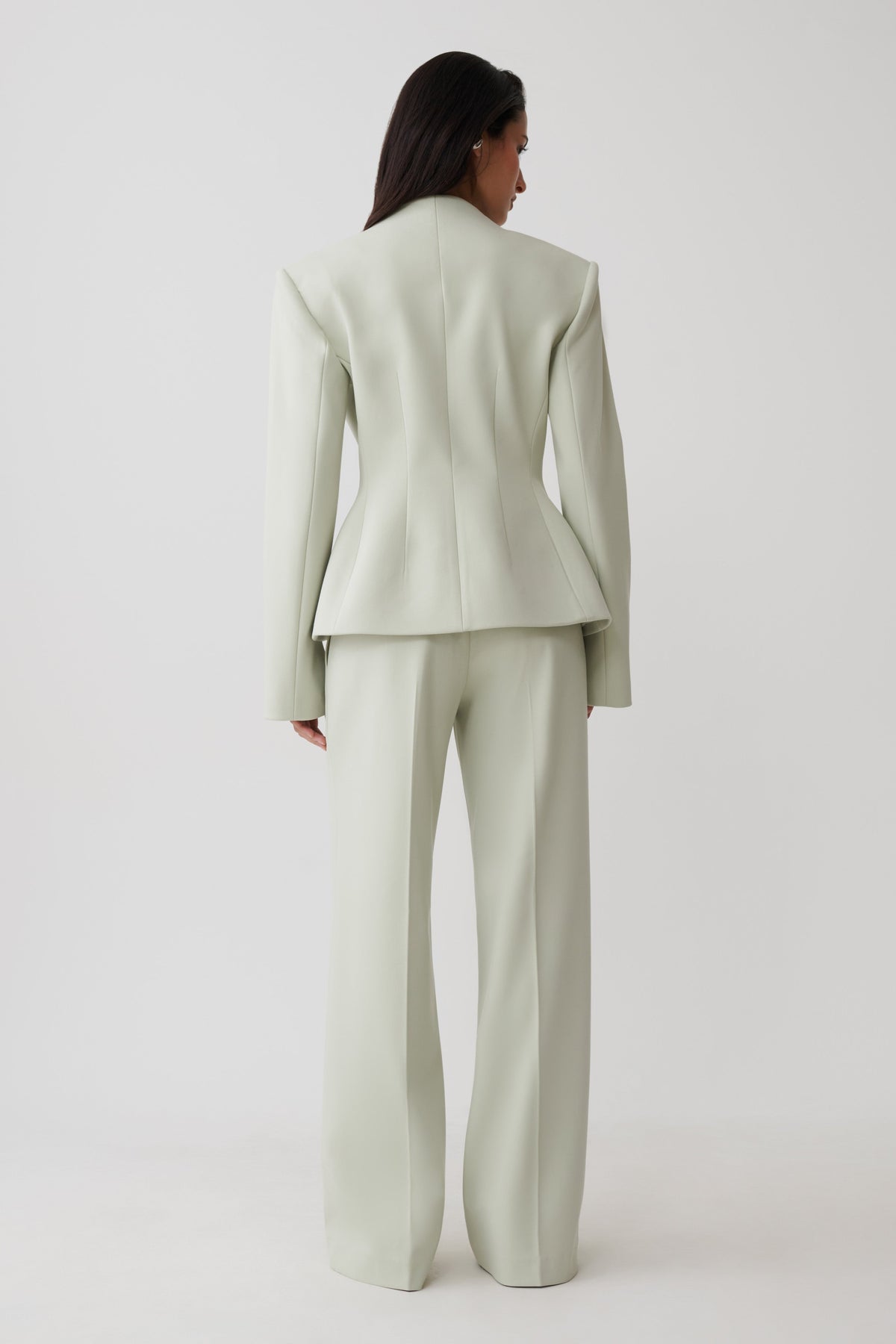 Katherine Suiting Straight Leg Pants - Sage #5