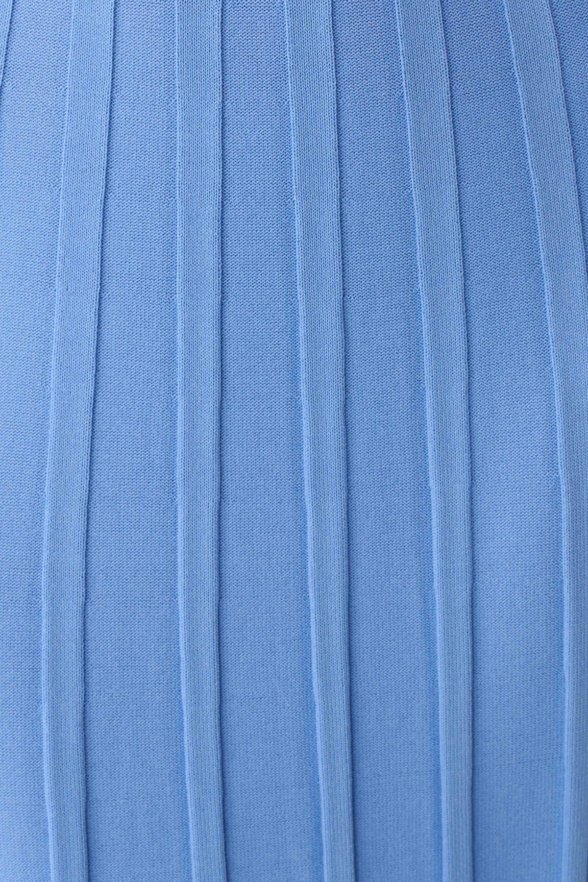 Pia Ribbed Strapless Maxi Dress - Periwinkle #7
