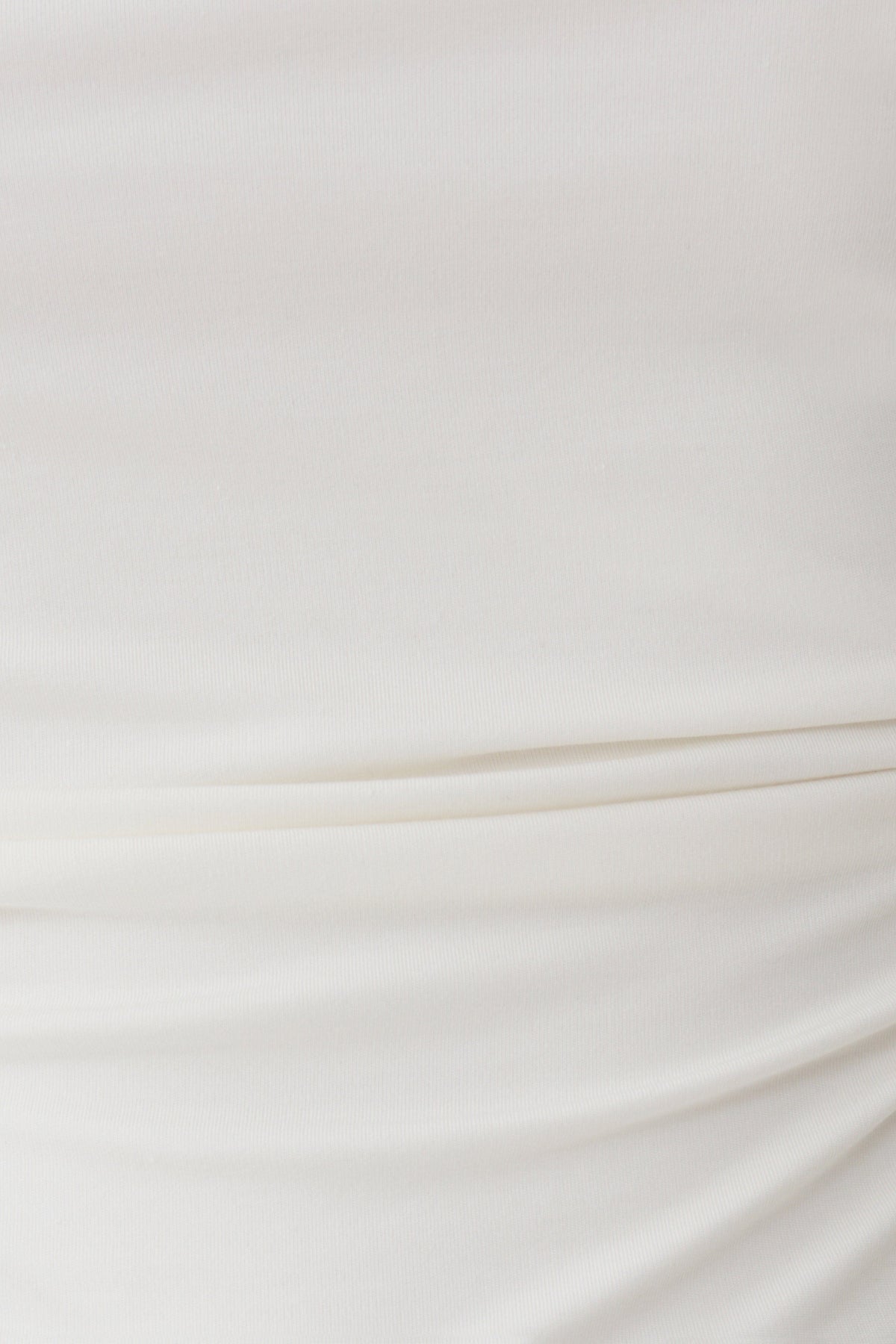 Yuna Short Sleeve Draped Hardware Top - Ivory #6