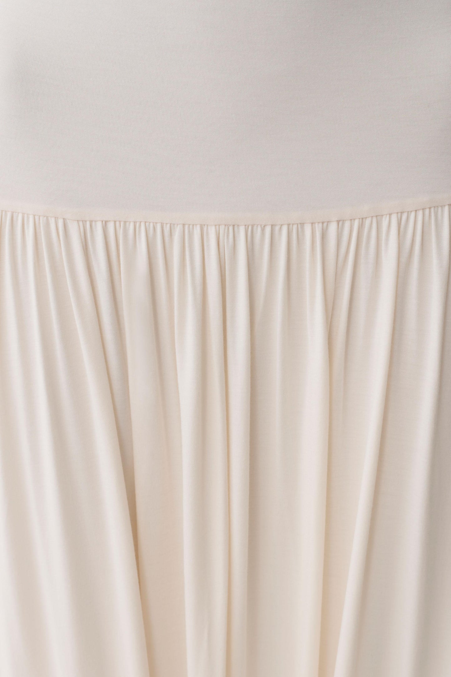 Zsela High Neck Modal Maxi Dress - Ivory