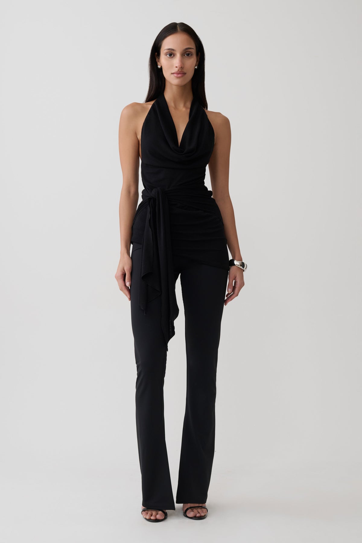 Fletcher Skinny Flare Pants - Black