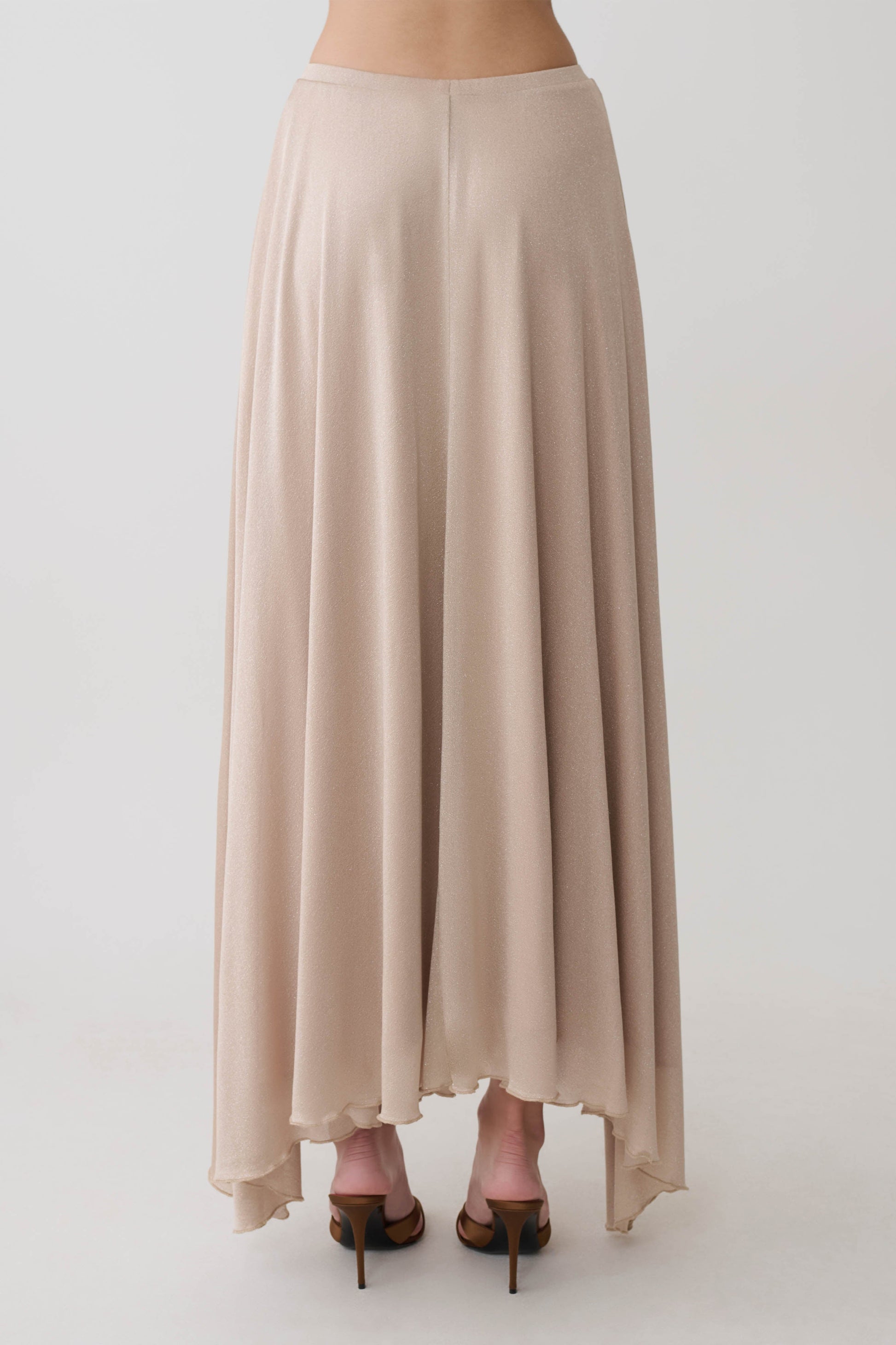 Nola Lurex Maxi Skirt - Gold #7