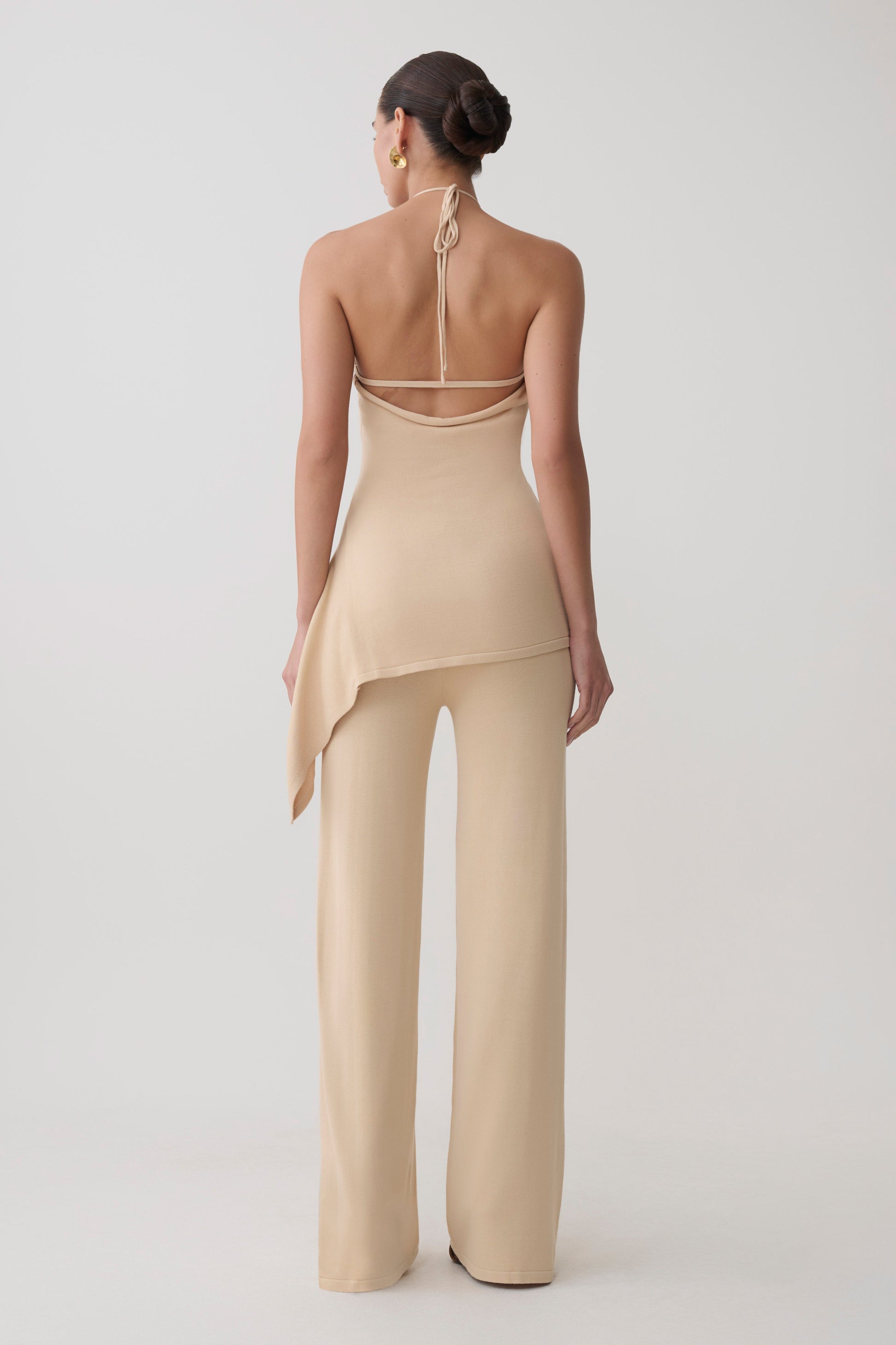 Tula Longline Knit Top - Natural #3