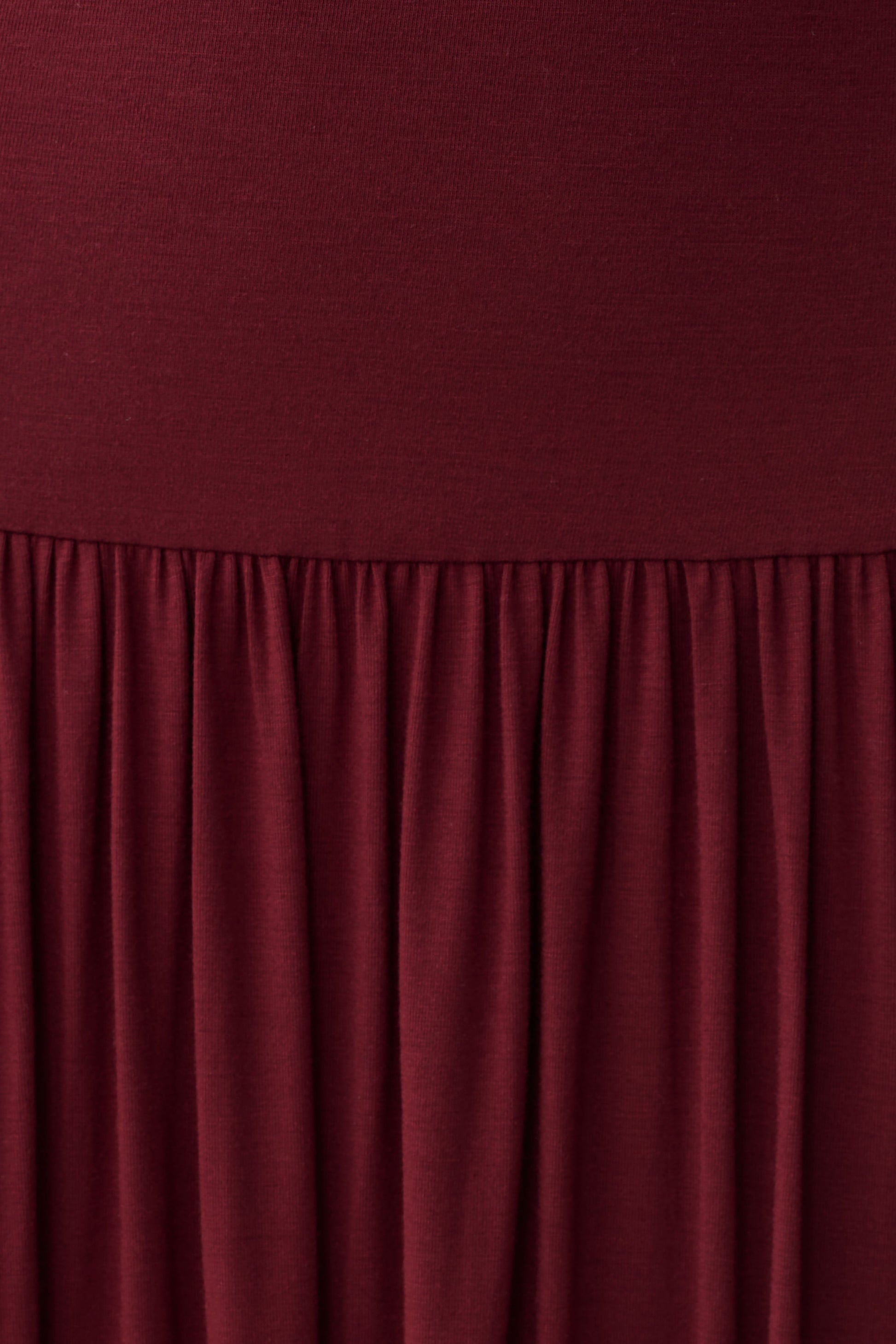 Zsela High Neck Modal Maxi Dress - Wine #6