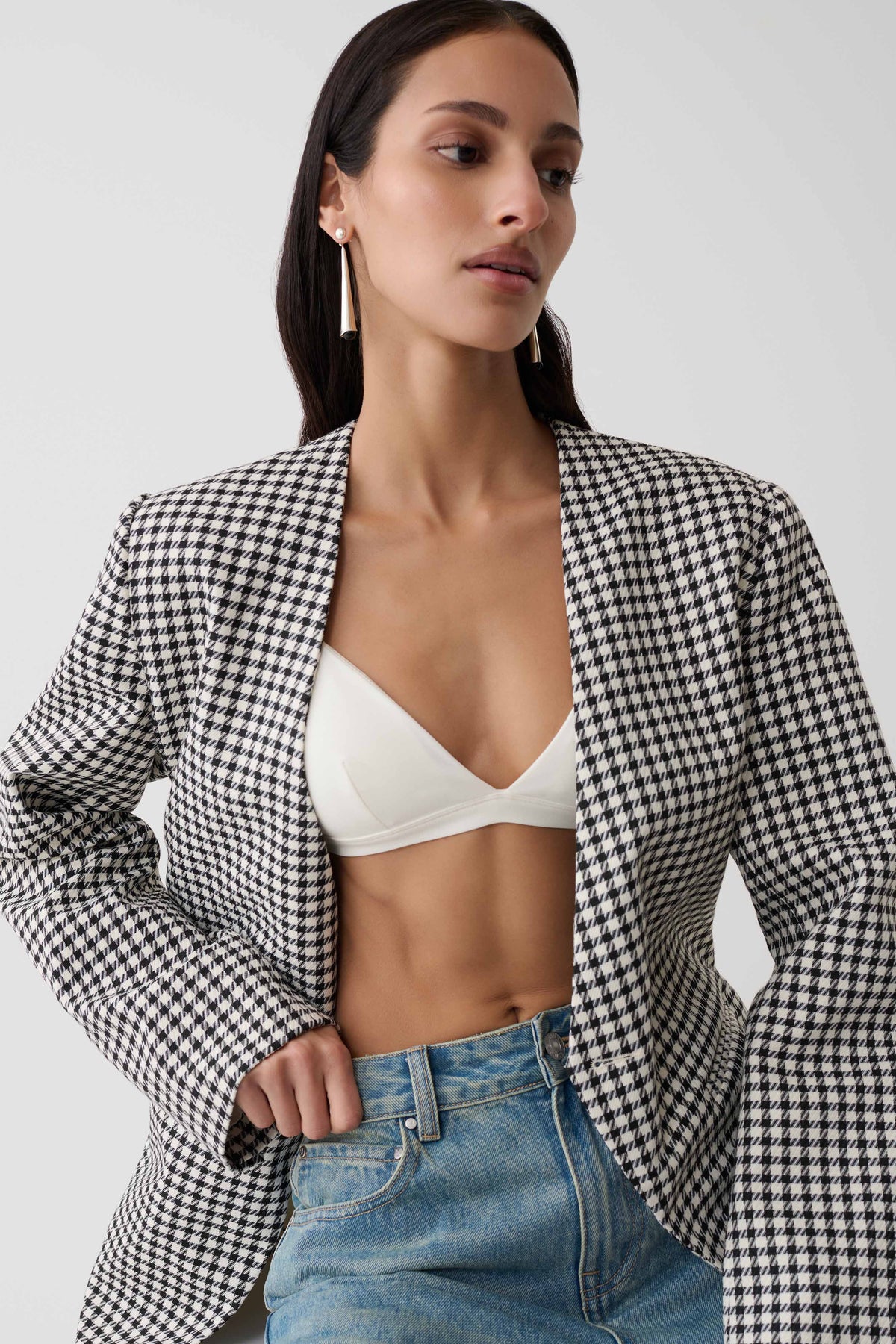 Kels Micro Triangle Bralette - White #3
