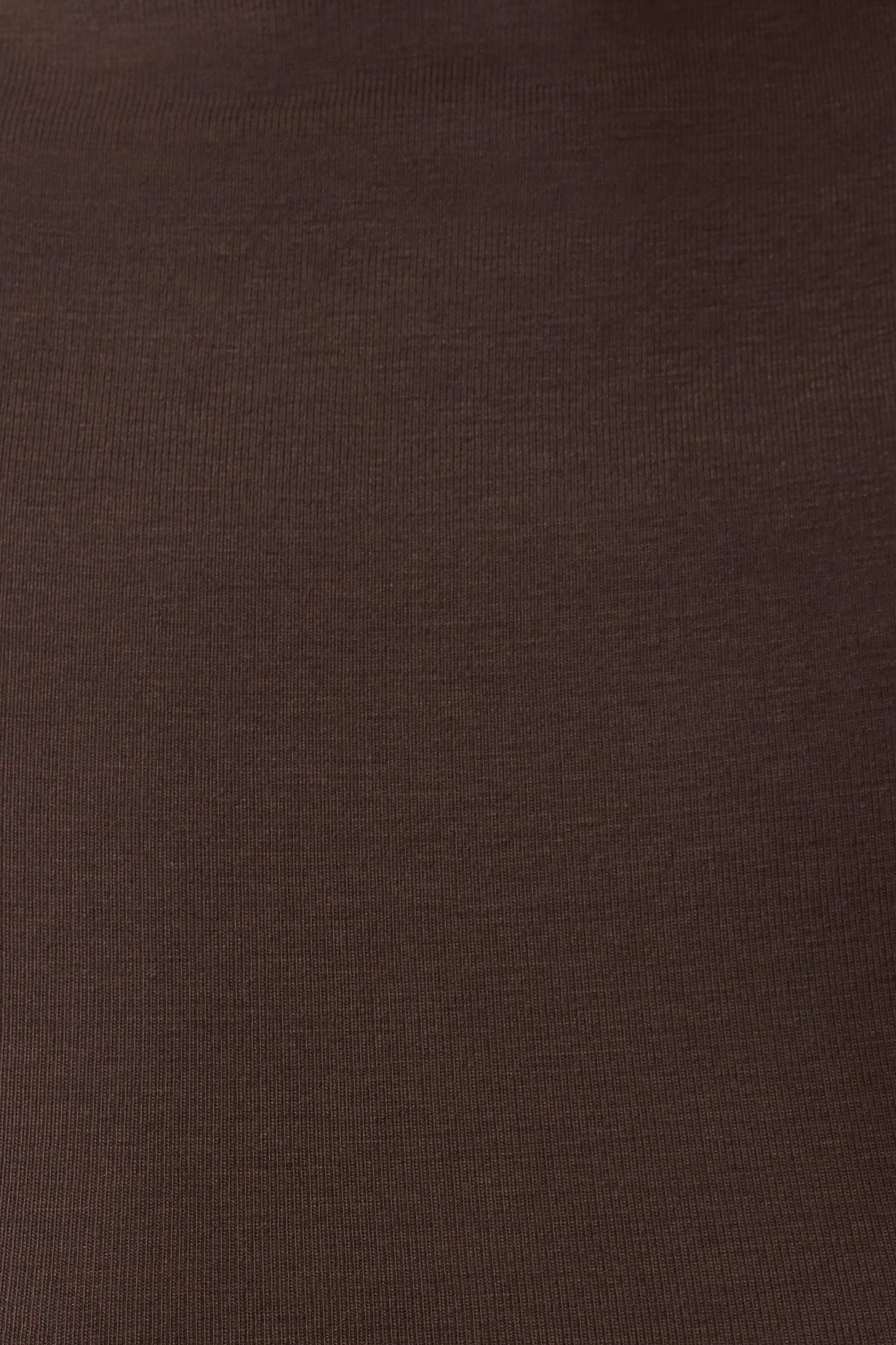 Nira Short Sleeve Ruffle Top - Dark Chocolate #7