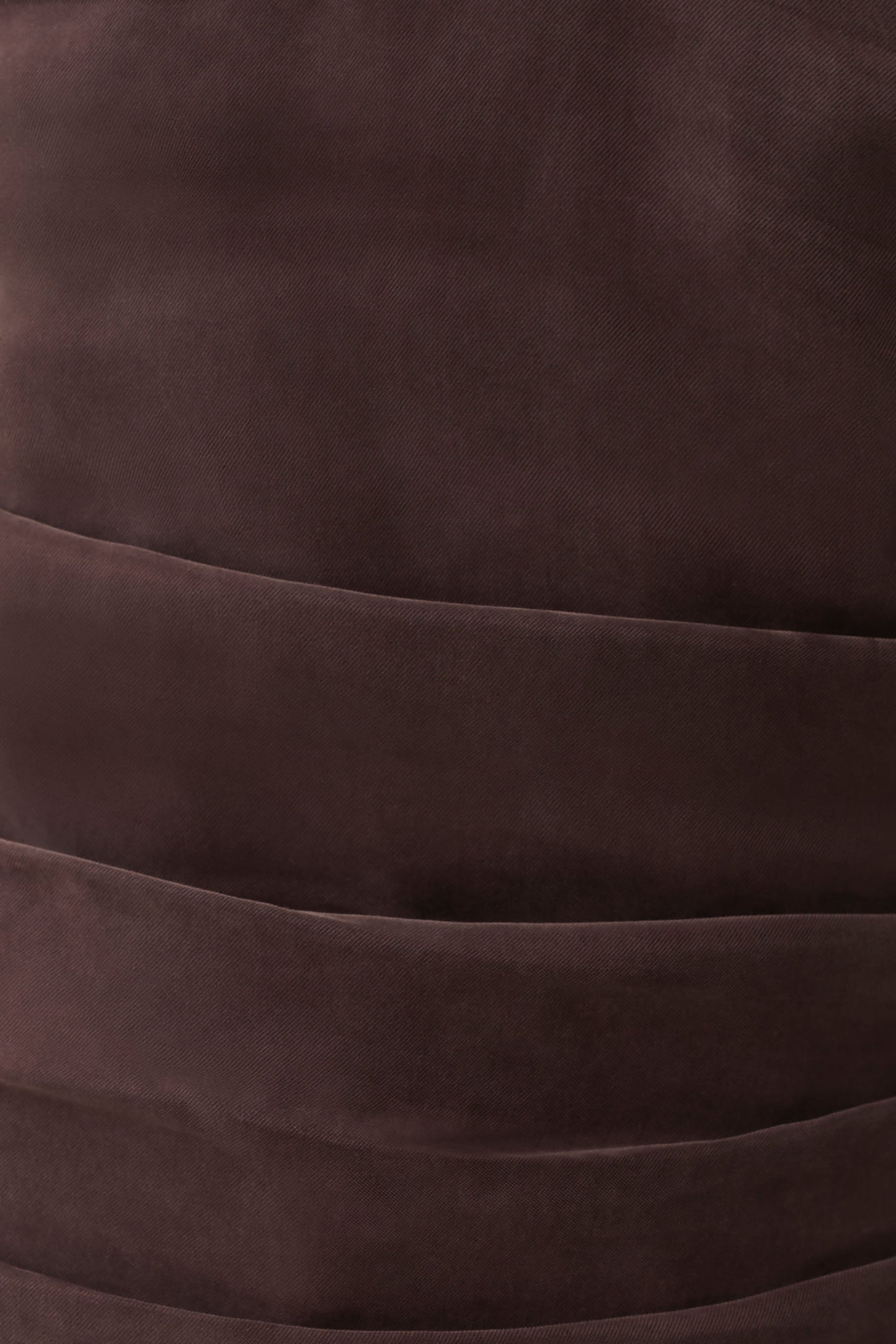 Daniela Ruched Halter Top - Dark Chocolate