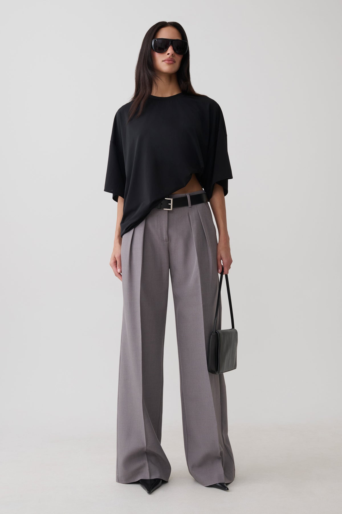 Seraphina Oversized Tee - Black #4