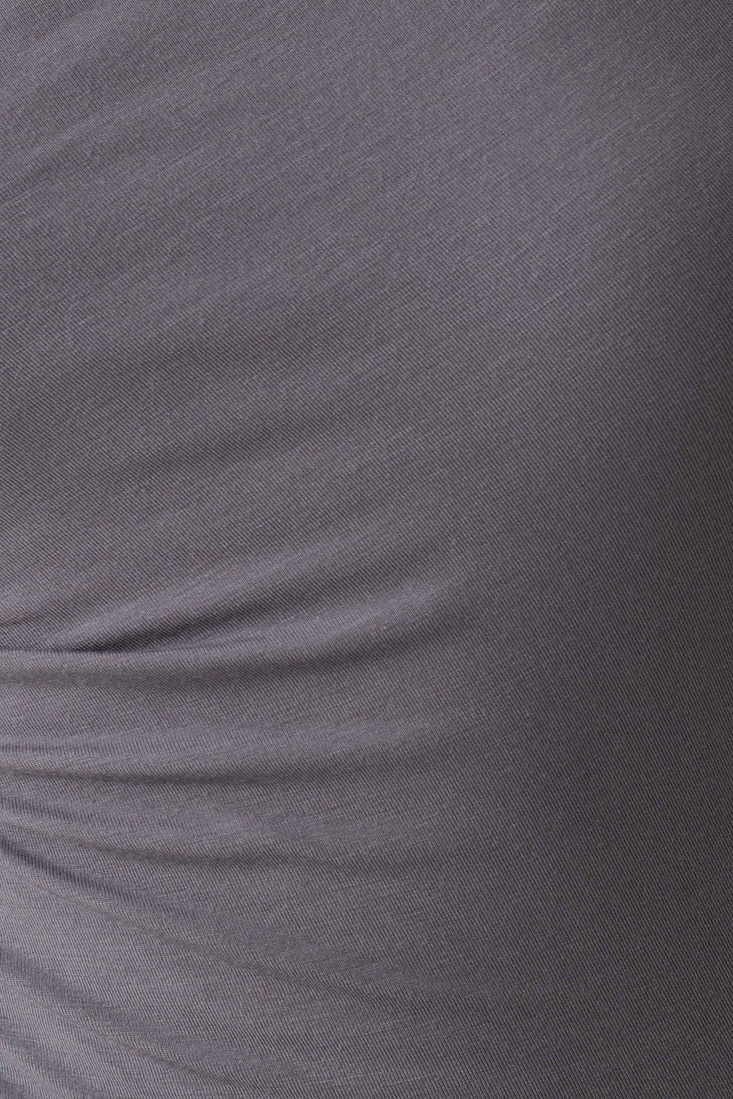 Coriona Long Line Top With Front Cut Out - Grey