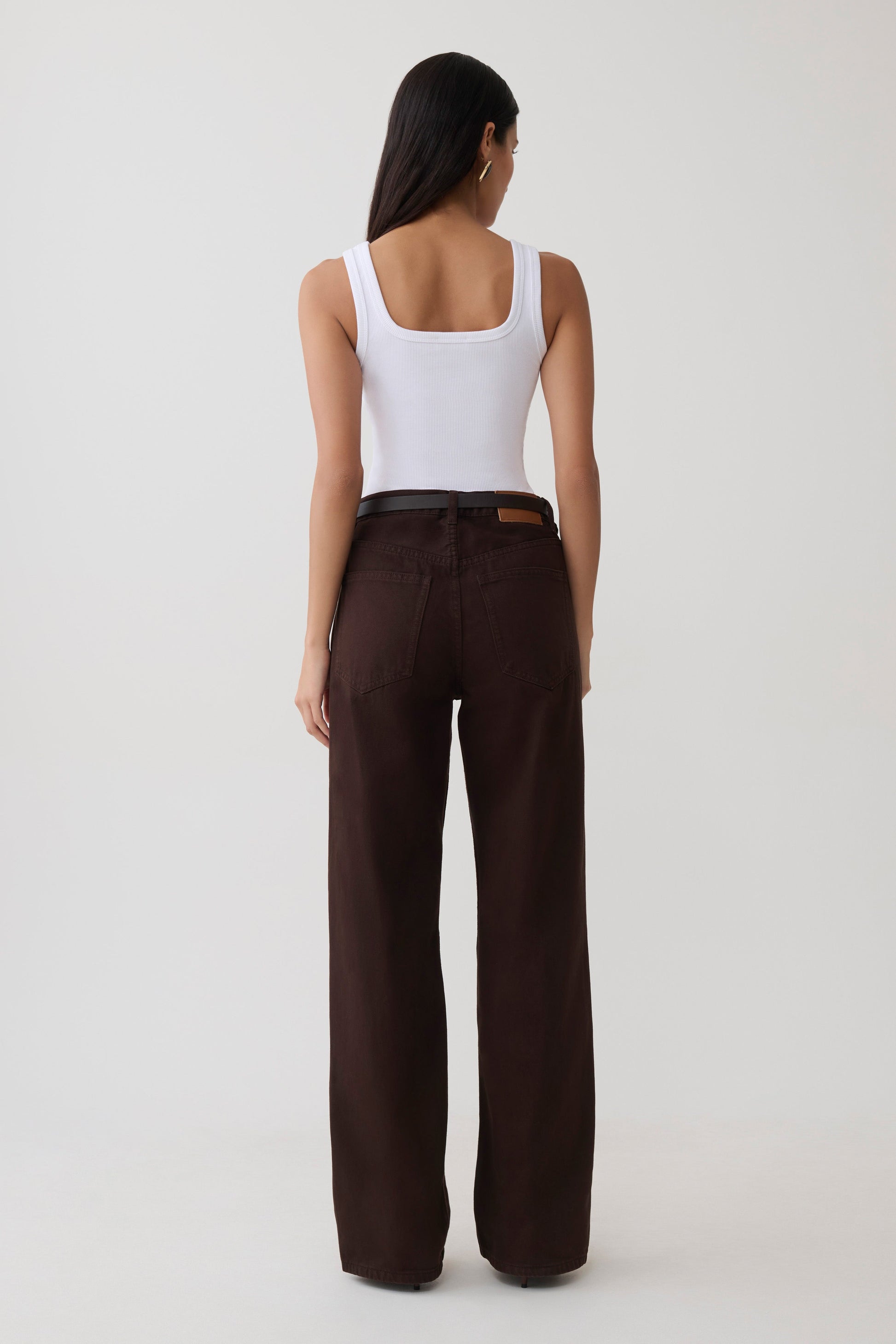Ismay Square Neck Tank - White #5