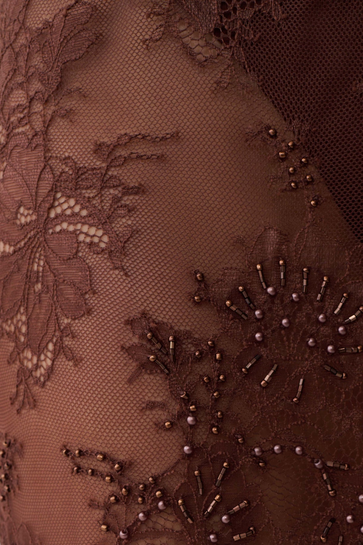 Marcelle Lace Midi Skirt - Dark Chocolate