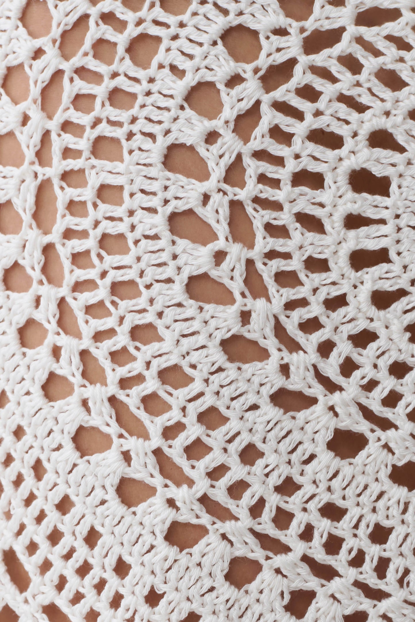 Marvin Crochet Mini Skirt - Ivory