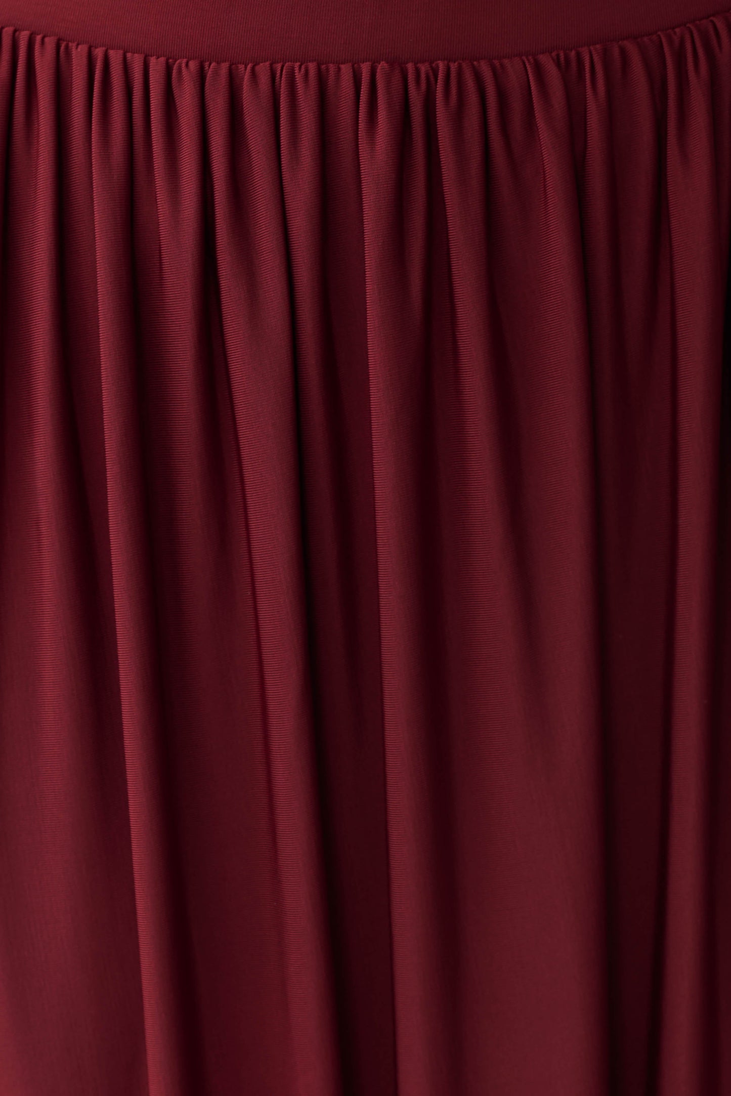 Banks Bubble Hem Midi Skirt - Wine