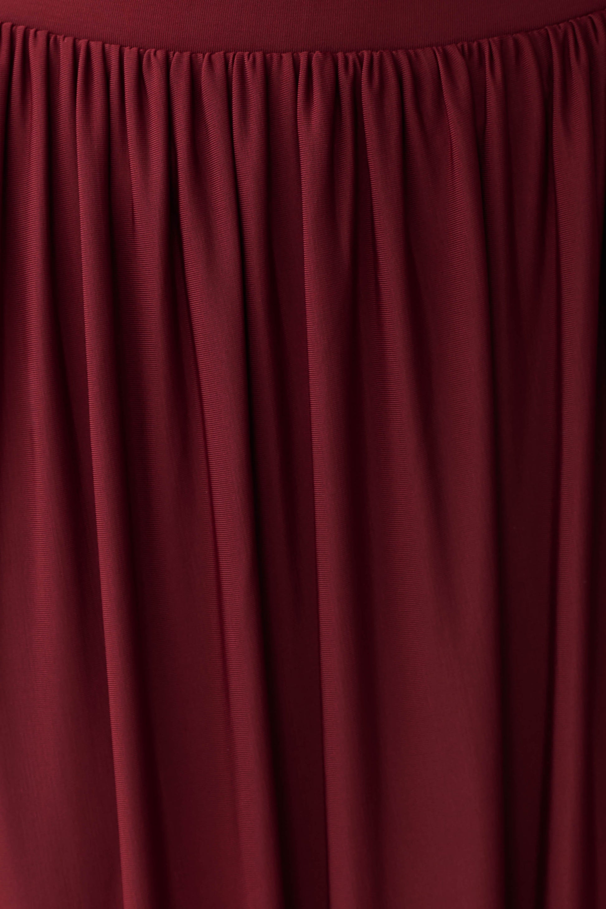 Banks Bubble Hem Midi Skirt - Wine #8