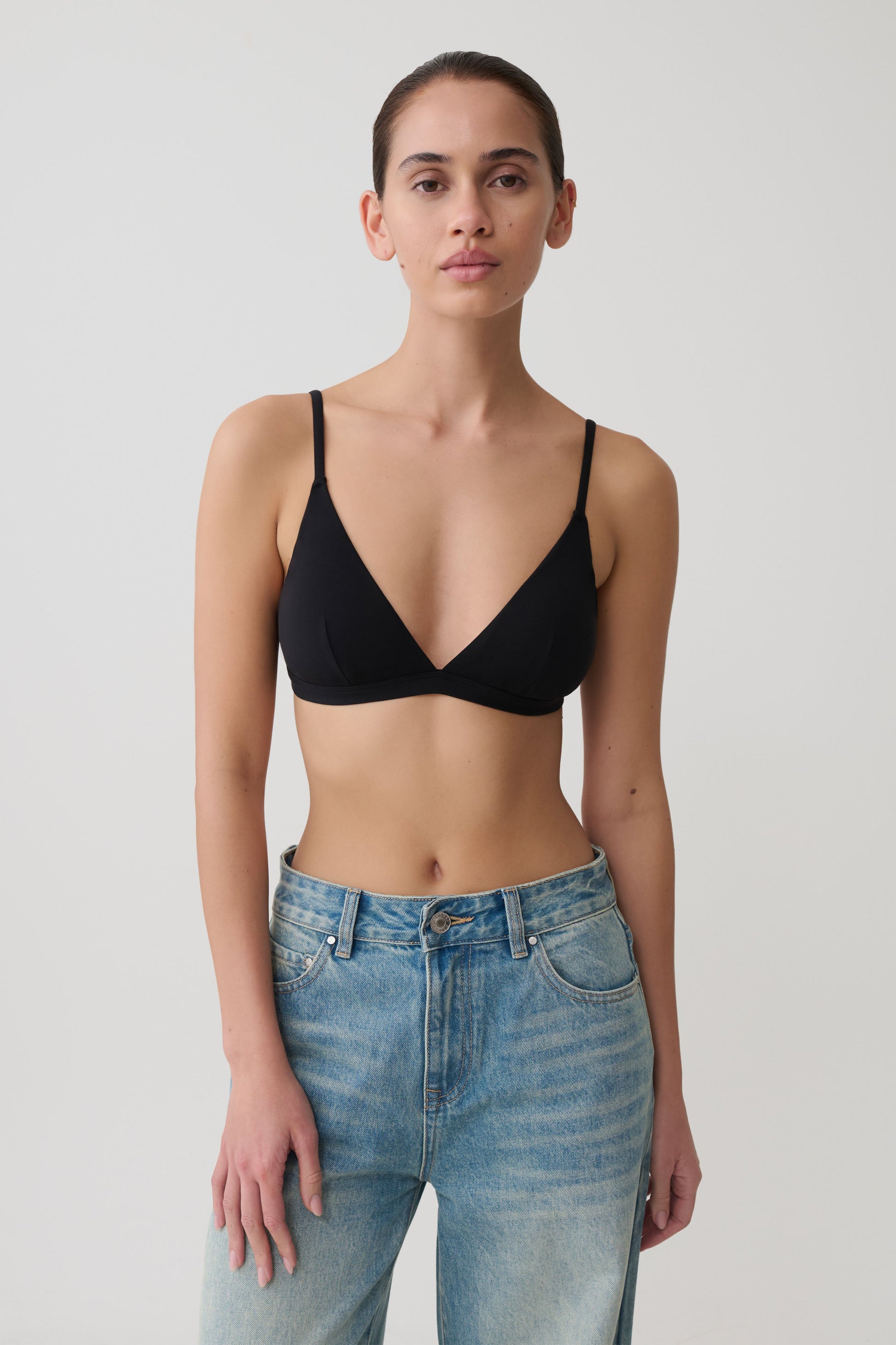 Kels Micro Triangle Bralette - Black #3