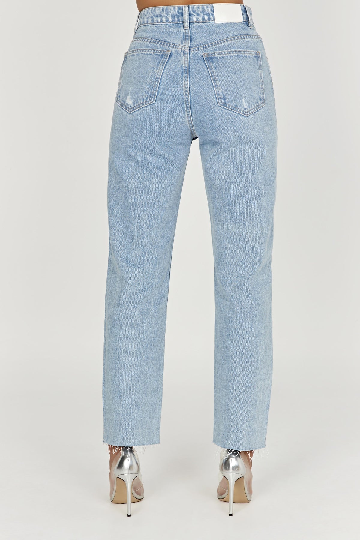 Tina Mom Jean - Mid Blue #2