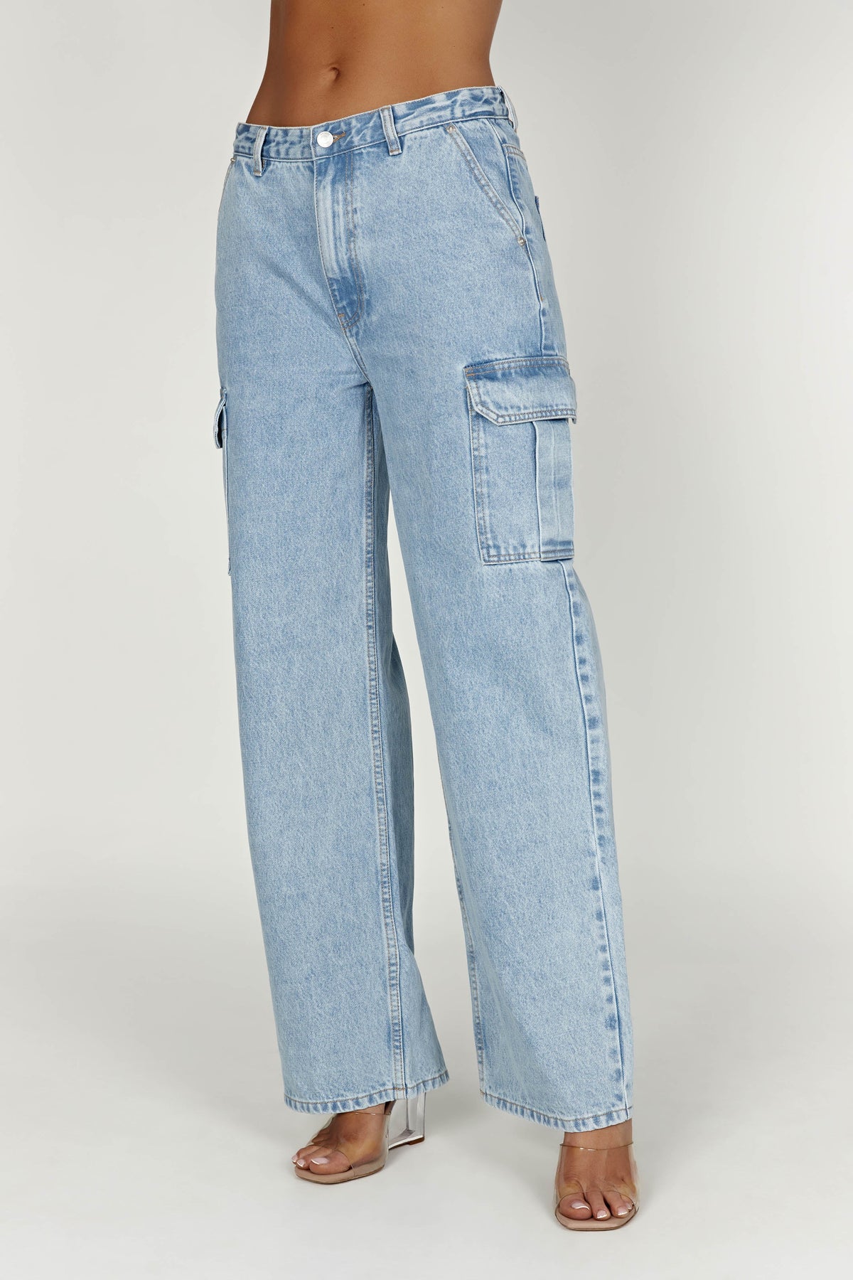 Jagger Mid Rise Oversized Denim Jean - Mid Blue #10