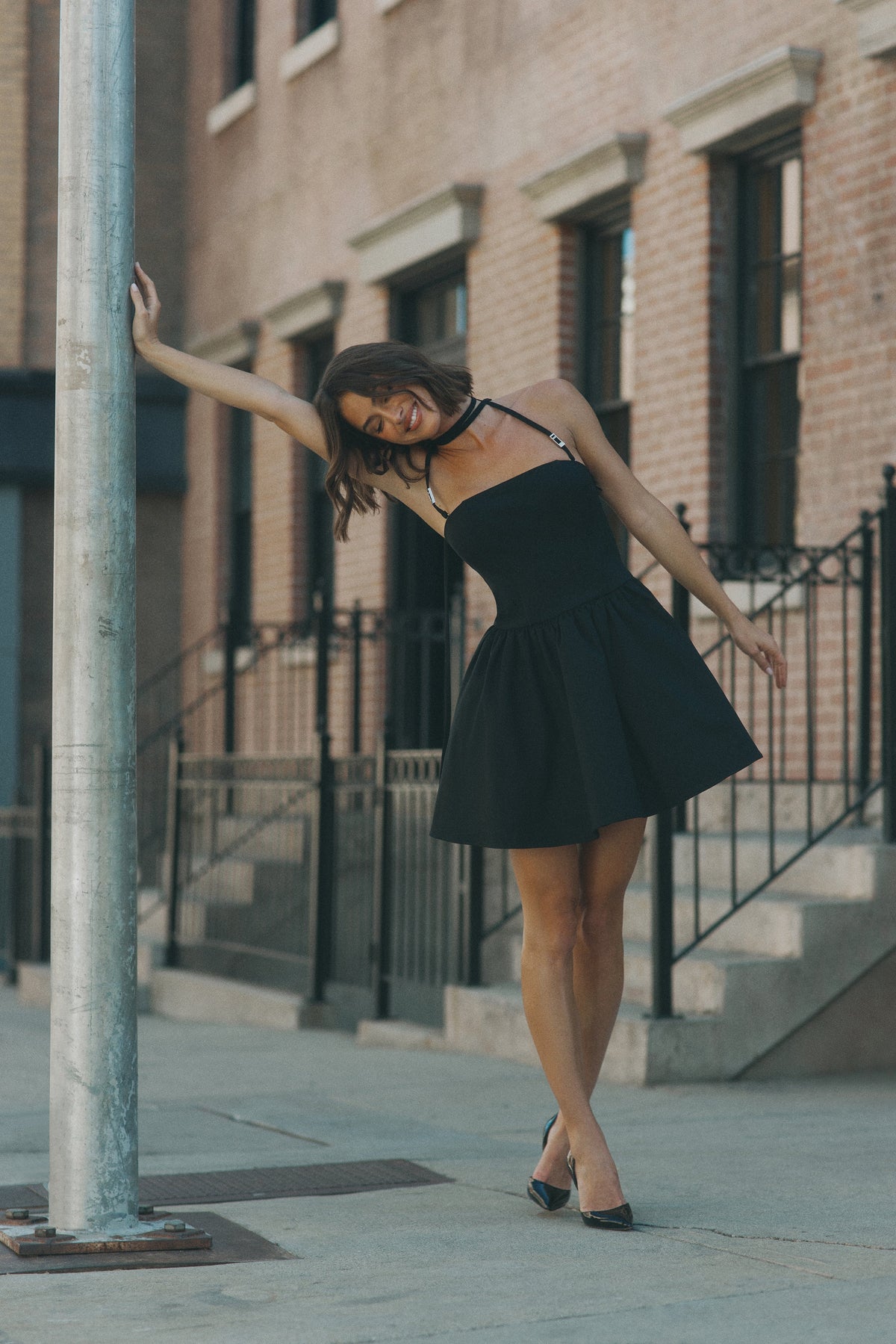 Ruby Halter Mini Dress - Black #2