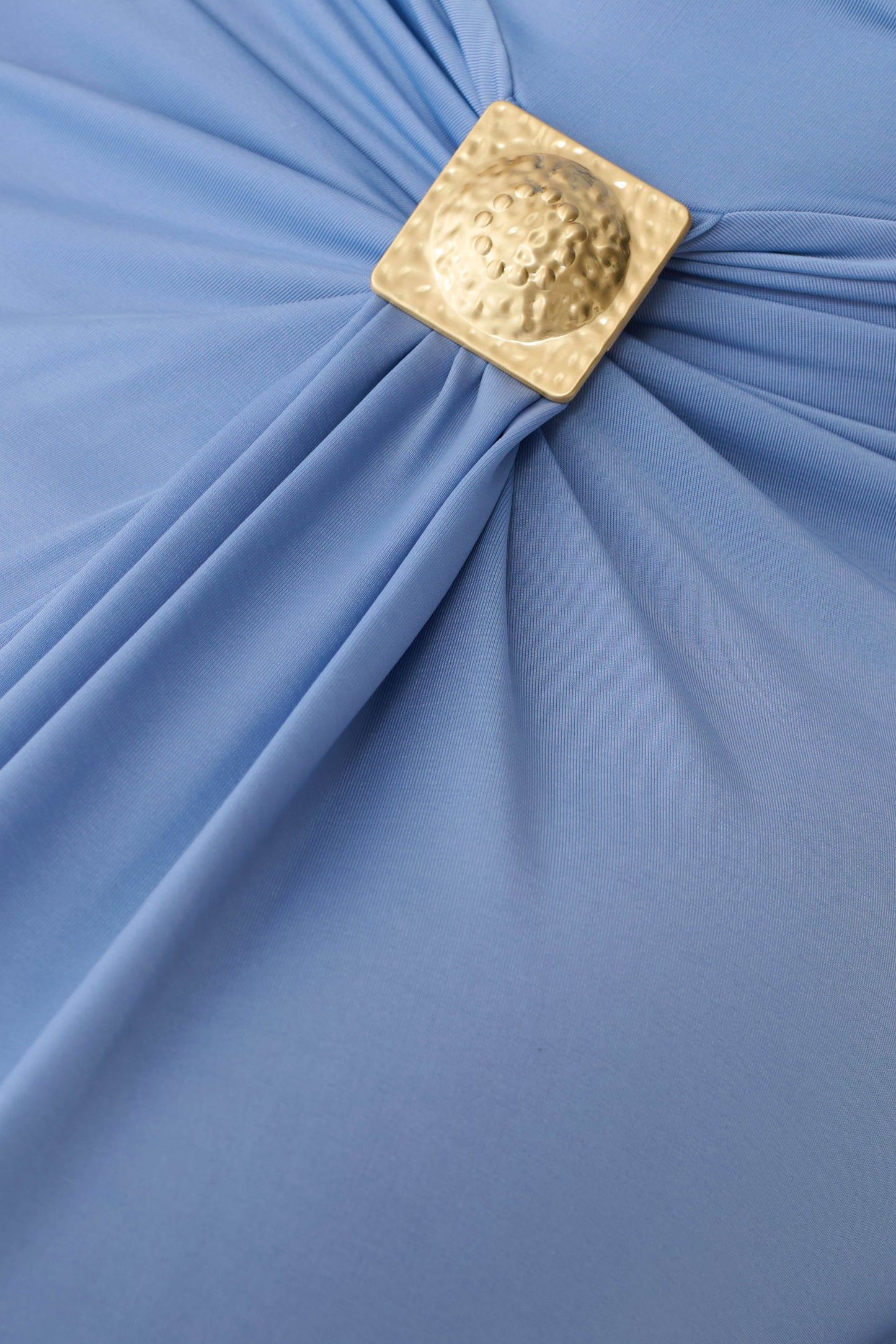Quincy Halter Maxi Dress With Hardware - Cornflower Blue