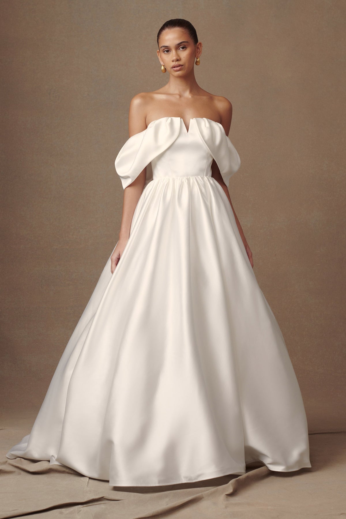 Kelsey Satin Maxi Skirt - White #7