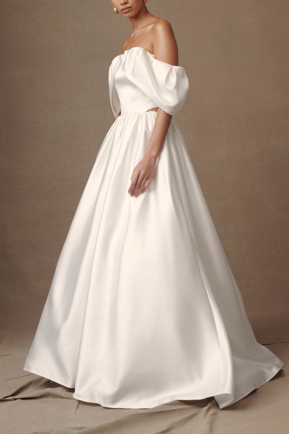 Kelsey Satin Maxi Skirt - White #9