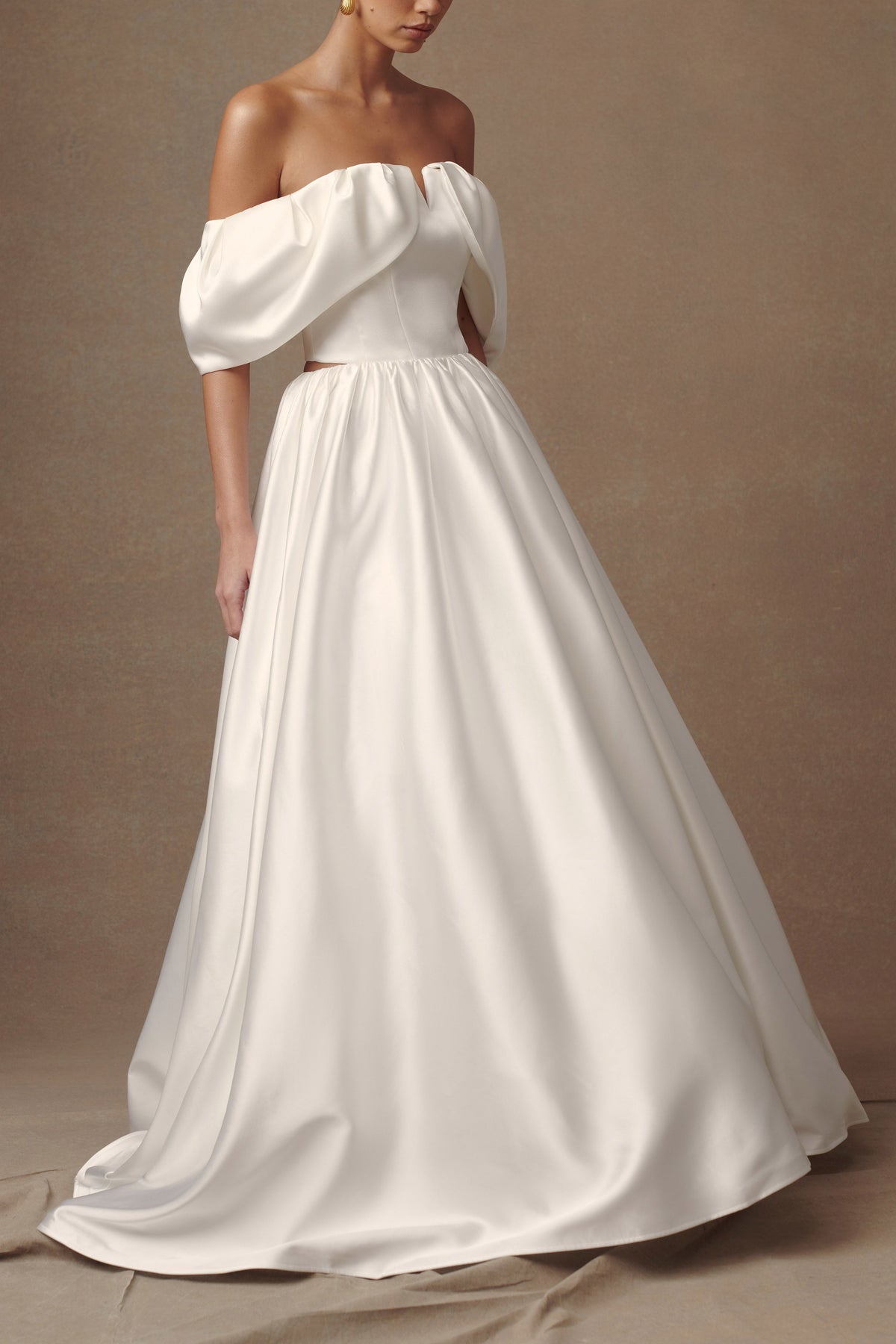 Kelsey Satin Maxi Skirt - White #8