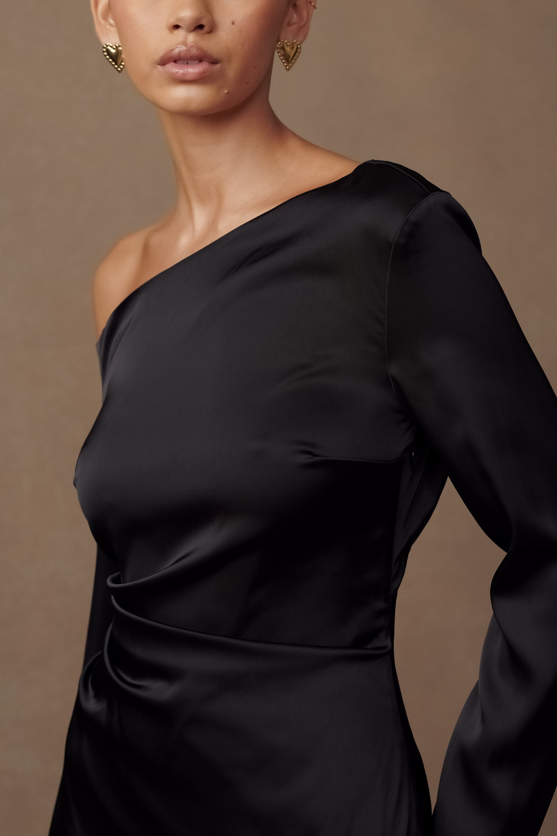 Avery Long Sleeve Maxi Dress - Black #4