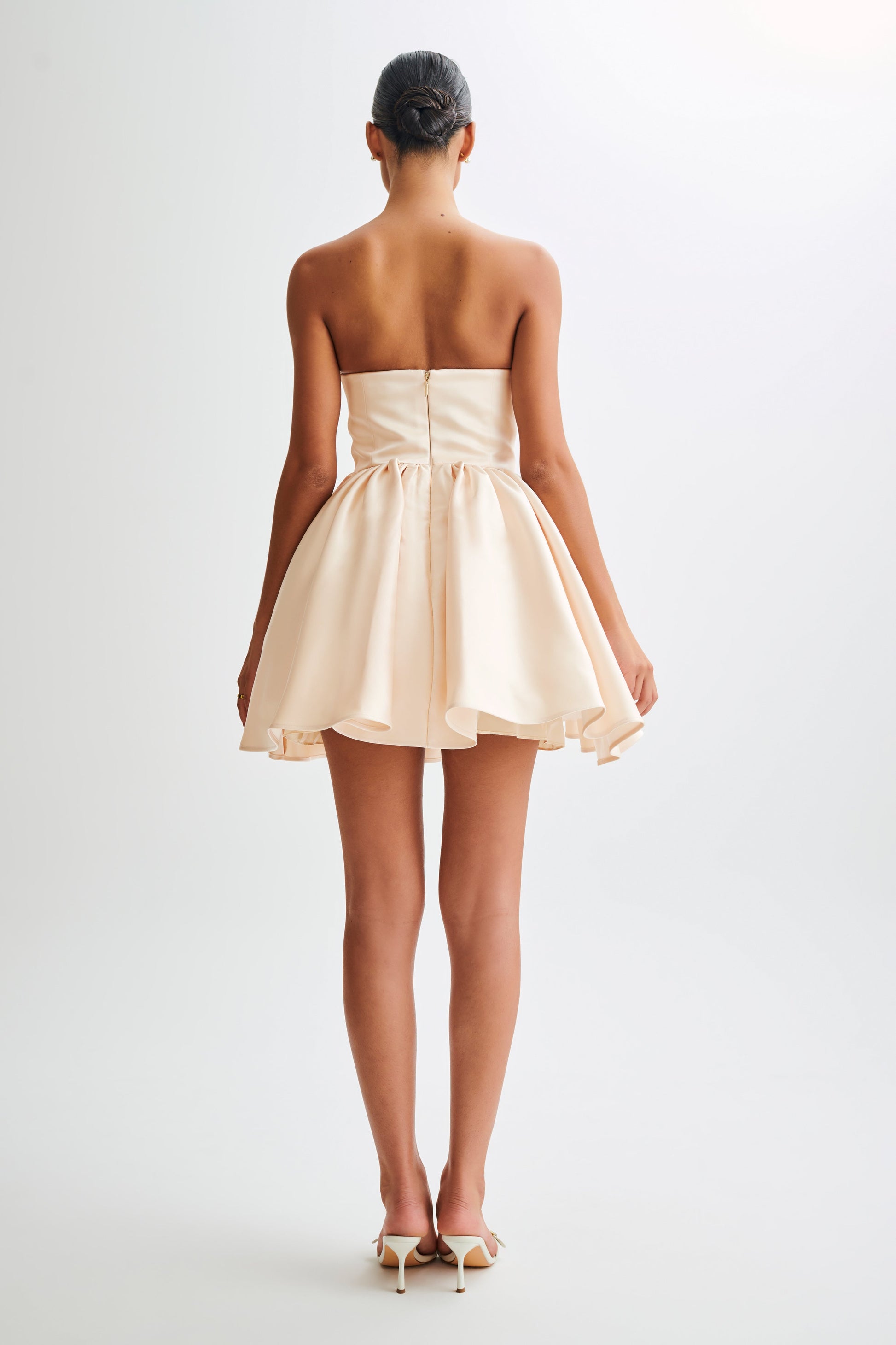 Hollie Structured Corset Mini Dress - Gold #6