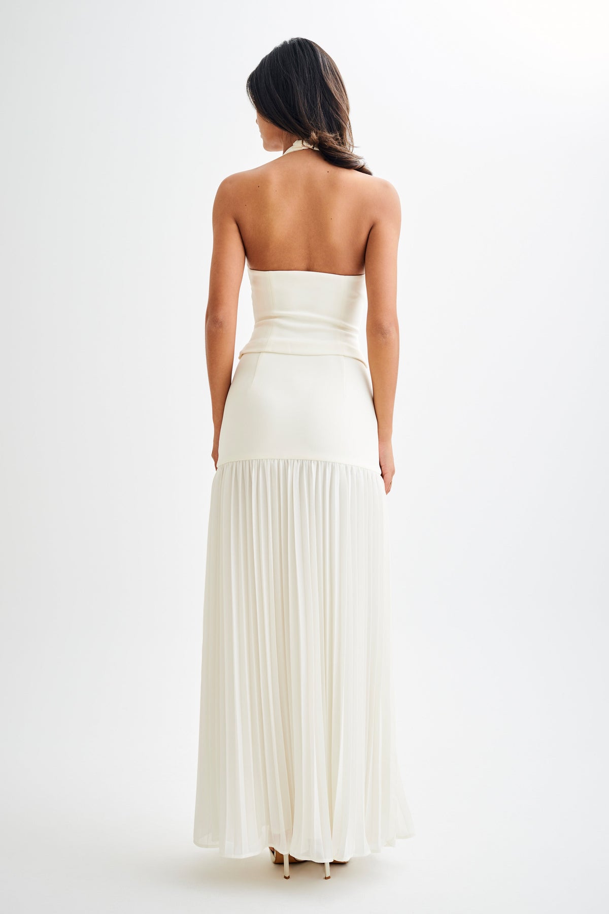 Jillian Pleated Maxi Skirt - Ivory #6
