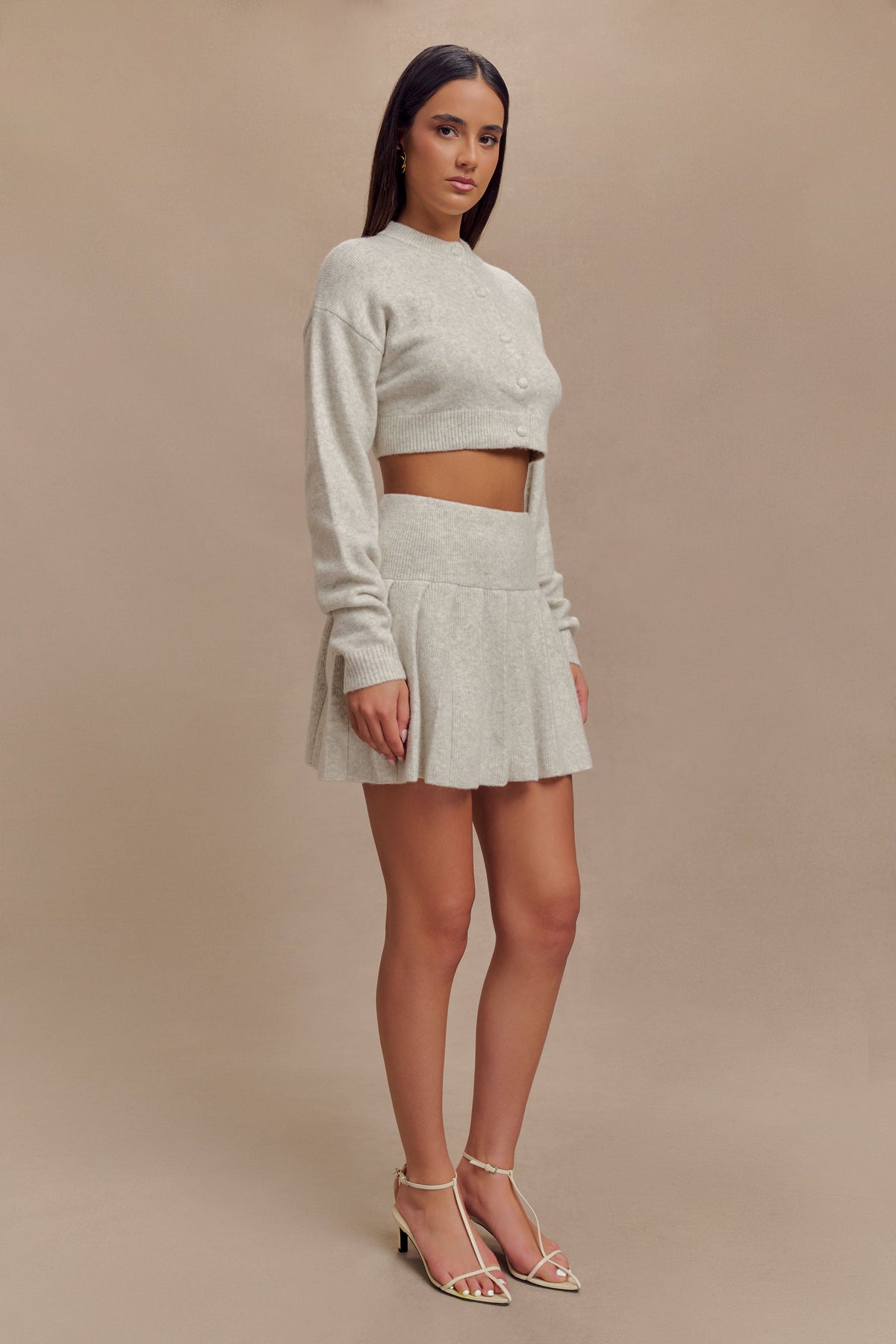 Shelby Knit Cardigan - Heather Grey Marle #5