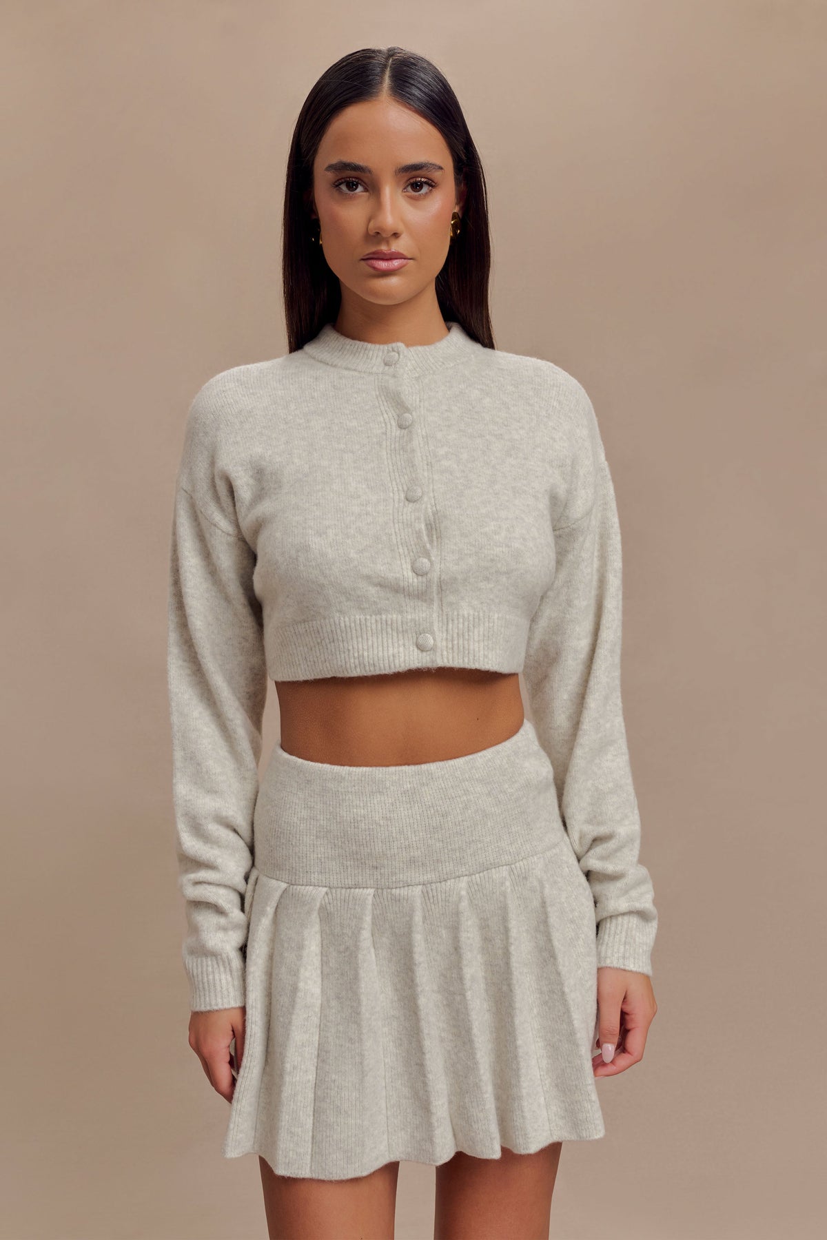 Shelby Knit Cardigan - Heather Grey Marle #6
