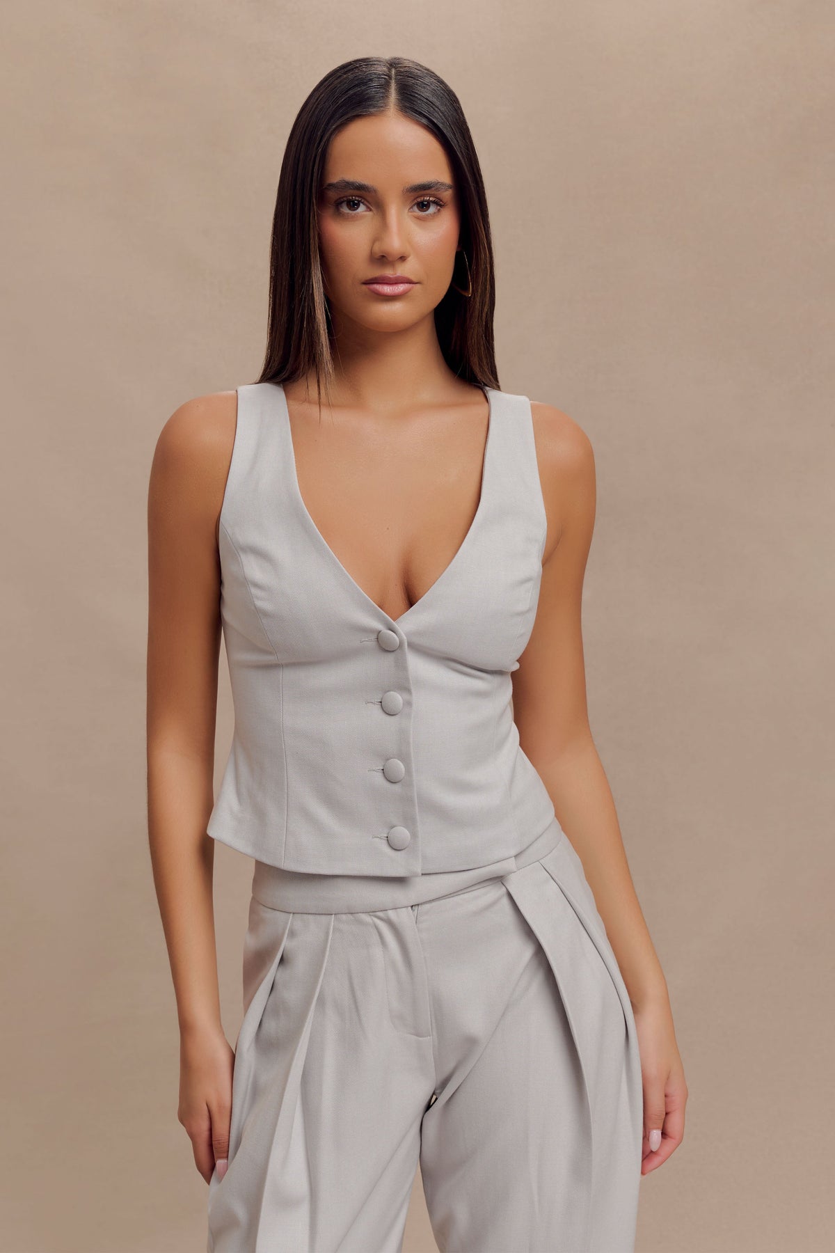 Aspen Suiting Vest - Grey #2