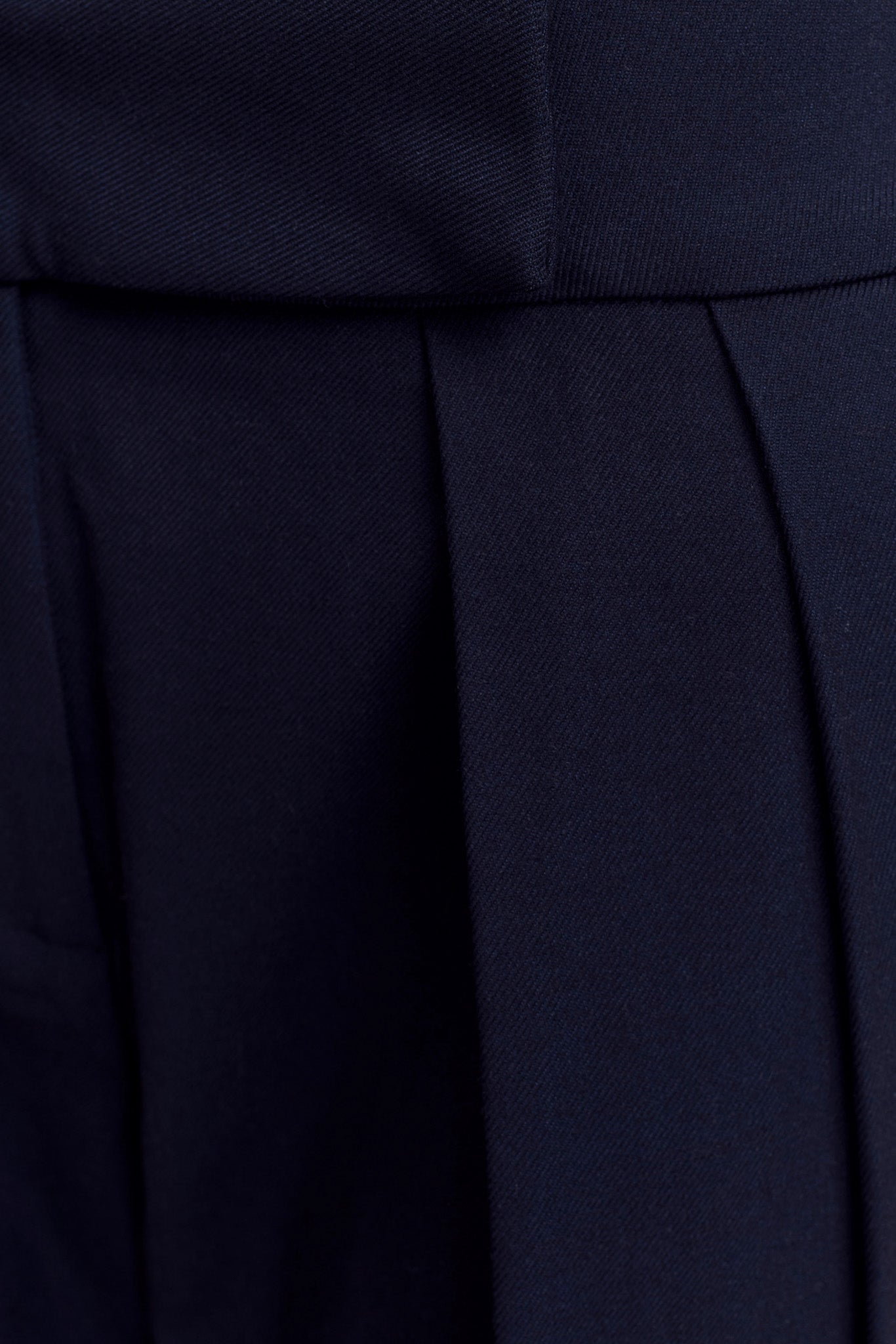 Penelope Pleated High Waisted Pants - Dark Navy #8